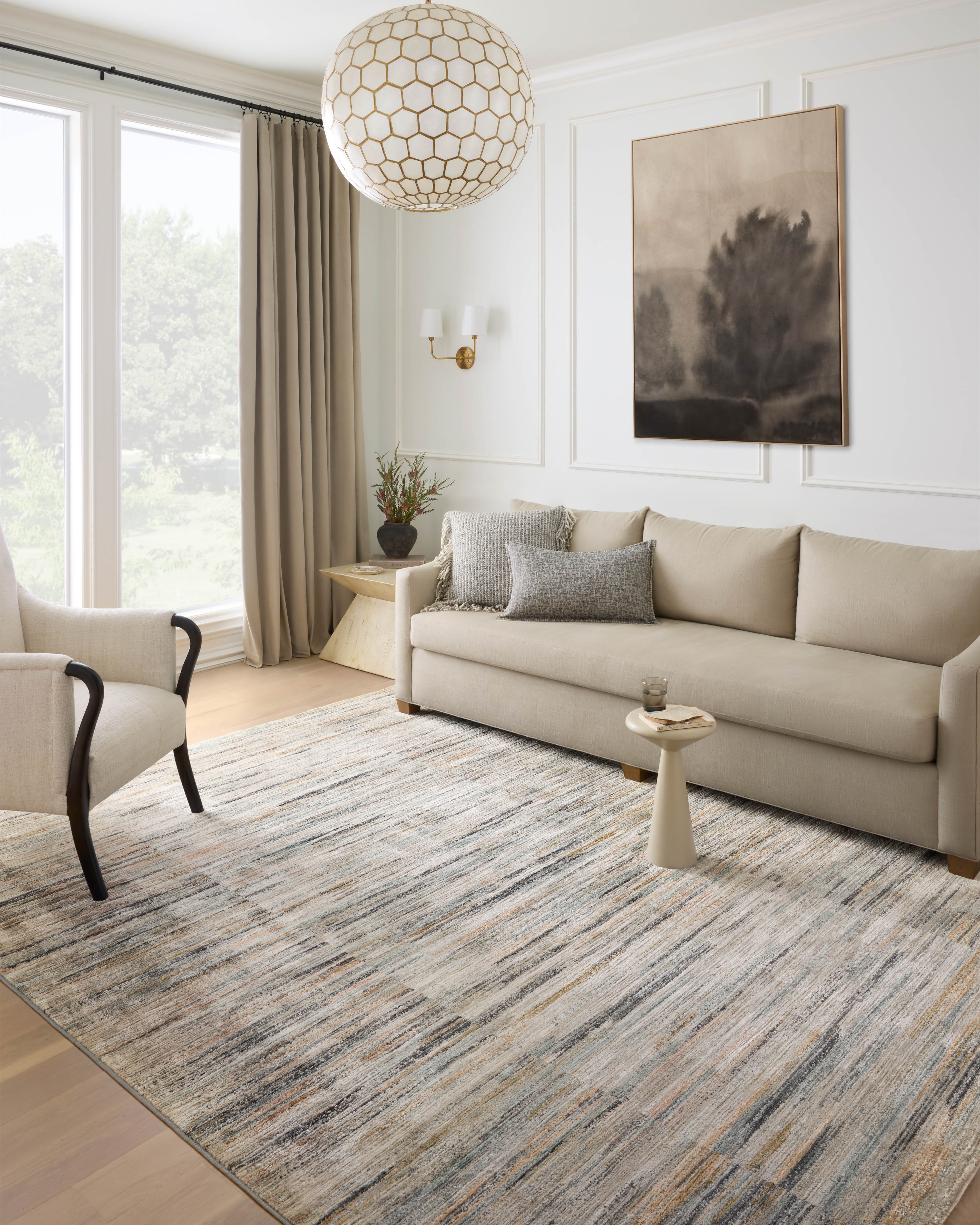 Loloi Soho Multi / Dove Rug RUGS - synthetic Loloi