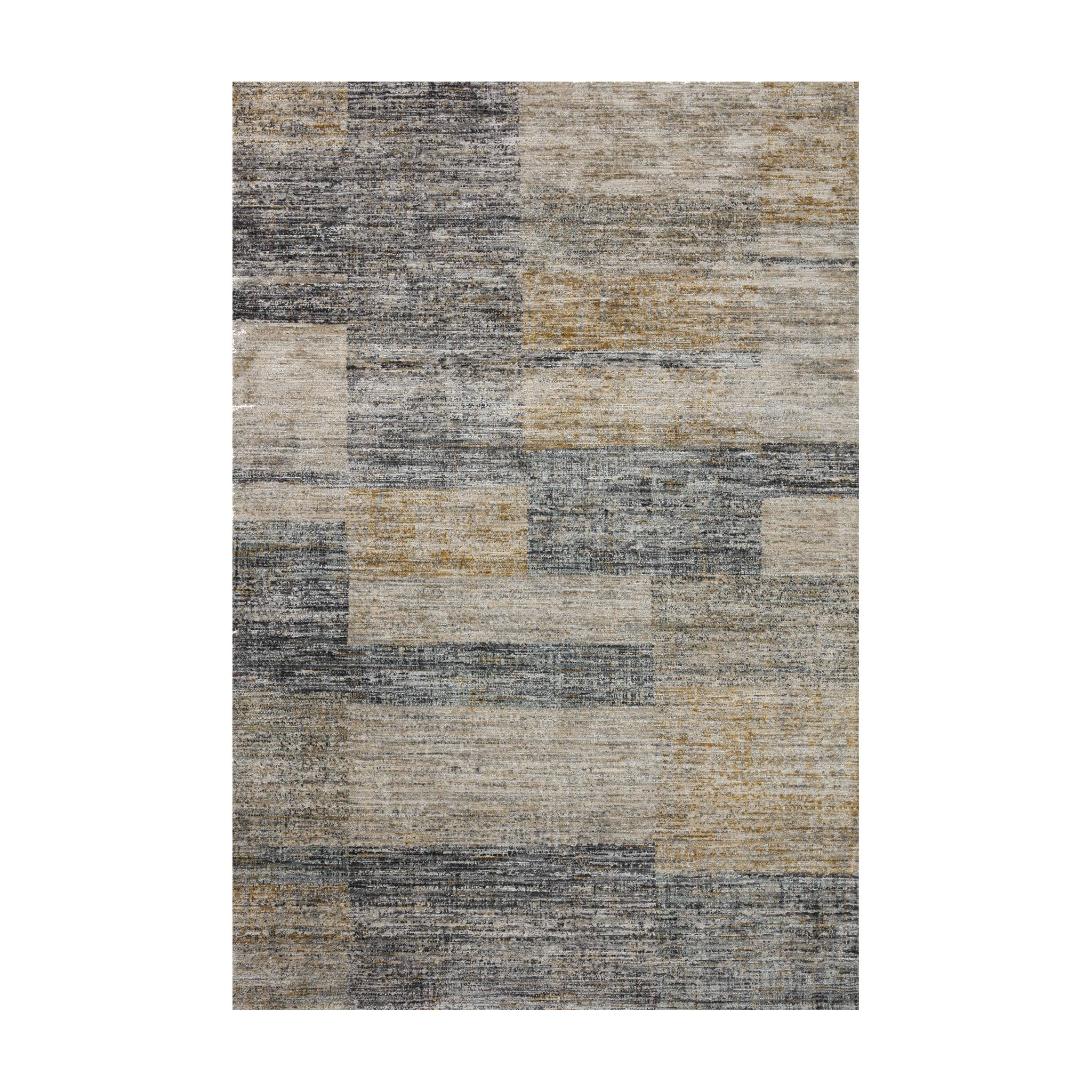 Loloi Soho Grey / Gold Rug RUGS - synthetic Loloi 18" x 18"