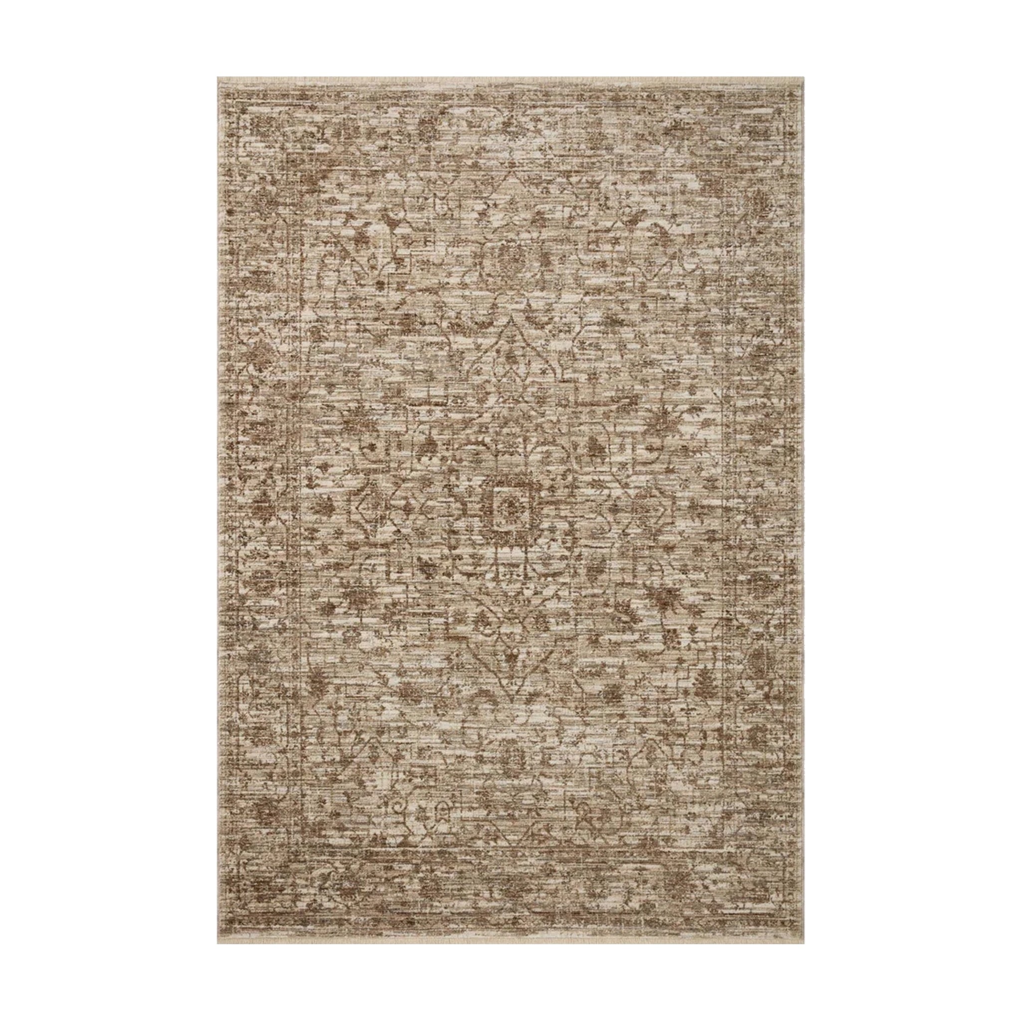 Loloi Sorrento Bark / Natural Rug RUGS - synthetic Loloi 18" x 18"