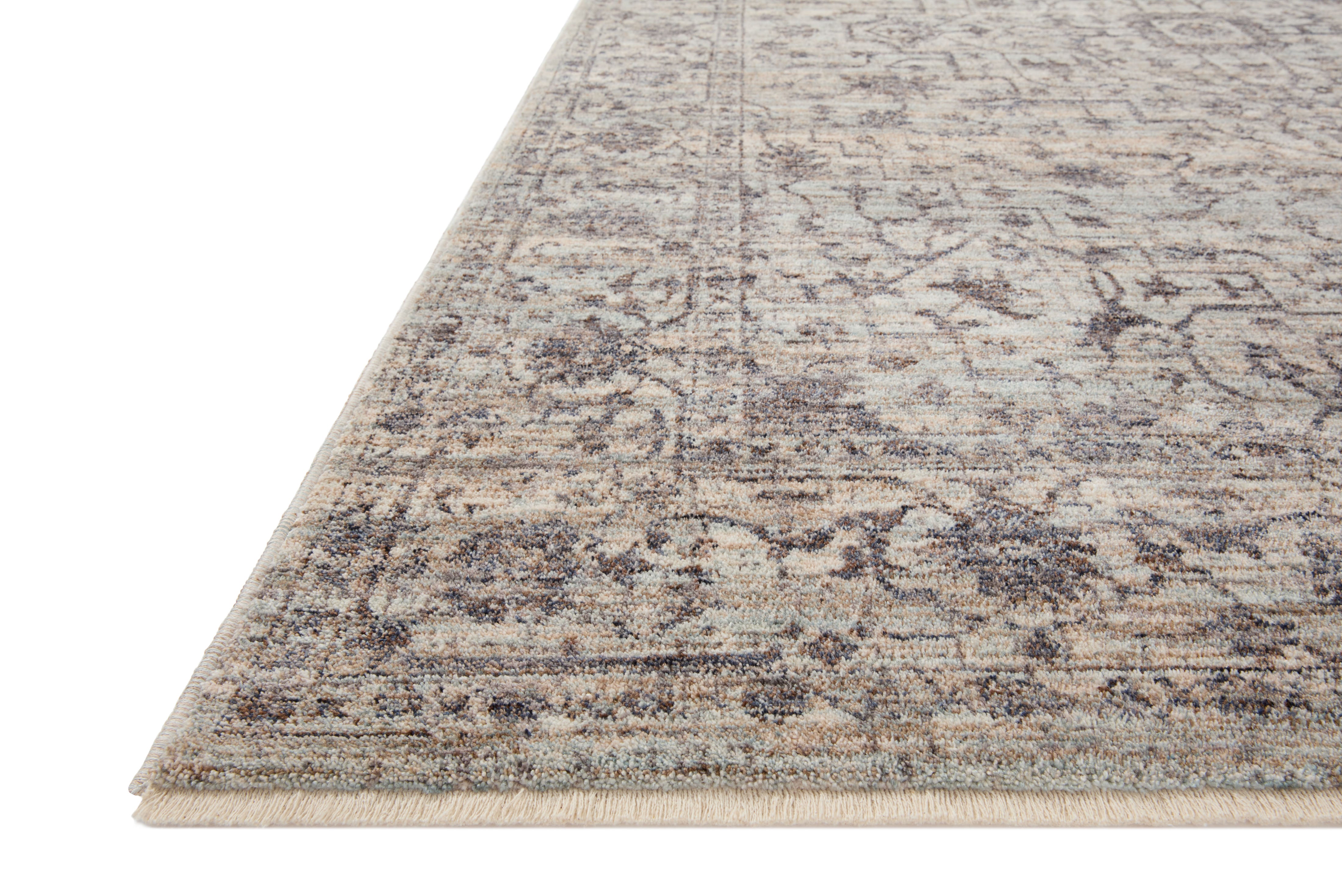 Loloi Sorrento Mist / Charcoal Rug RUGS - synthetic Loloi