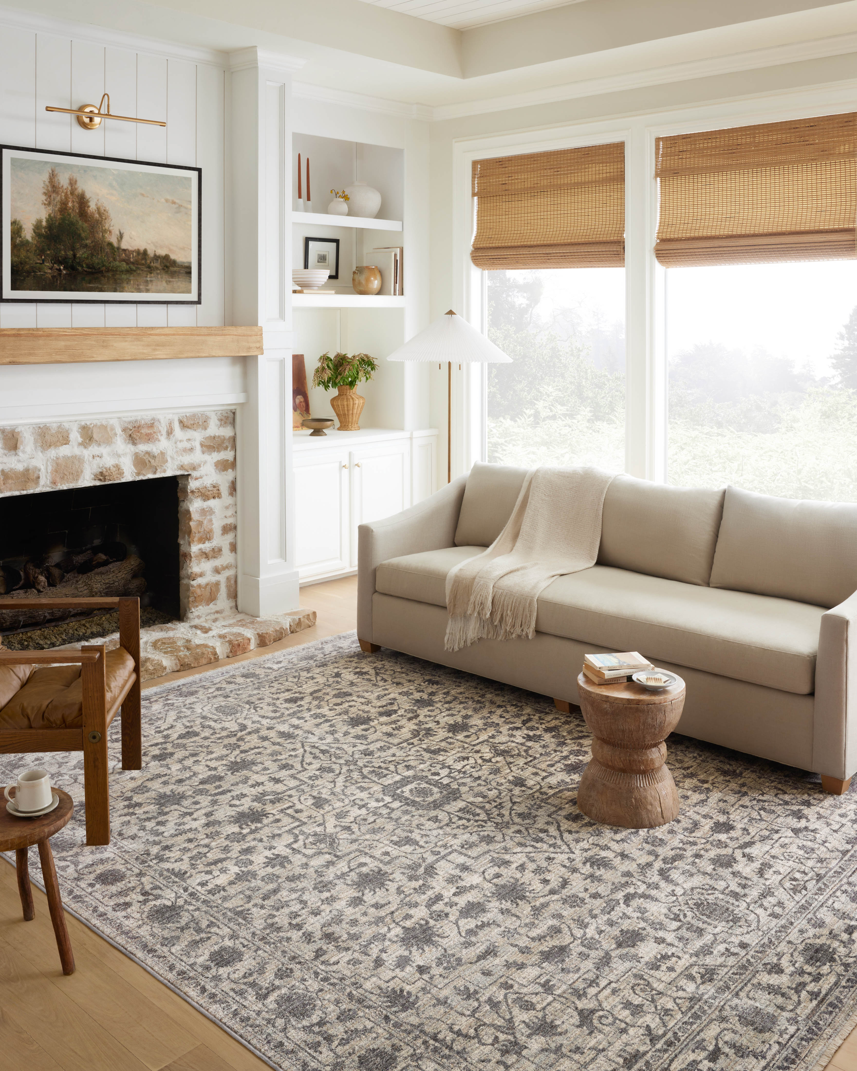 Loloi Sorrento Mist / Charcoal Rug RUGS - synthetic Loloi
