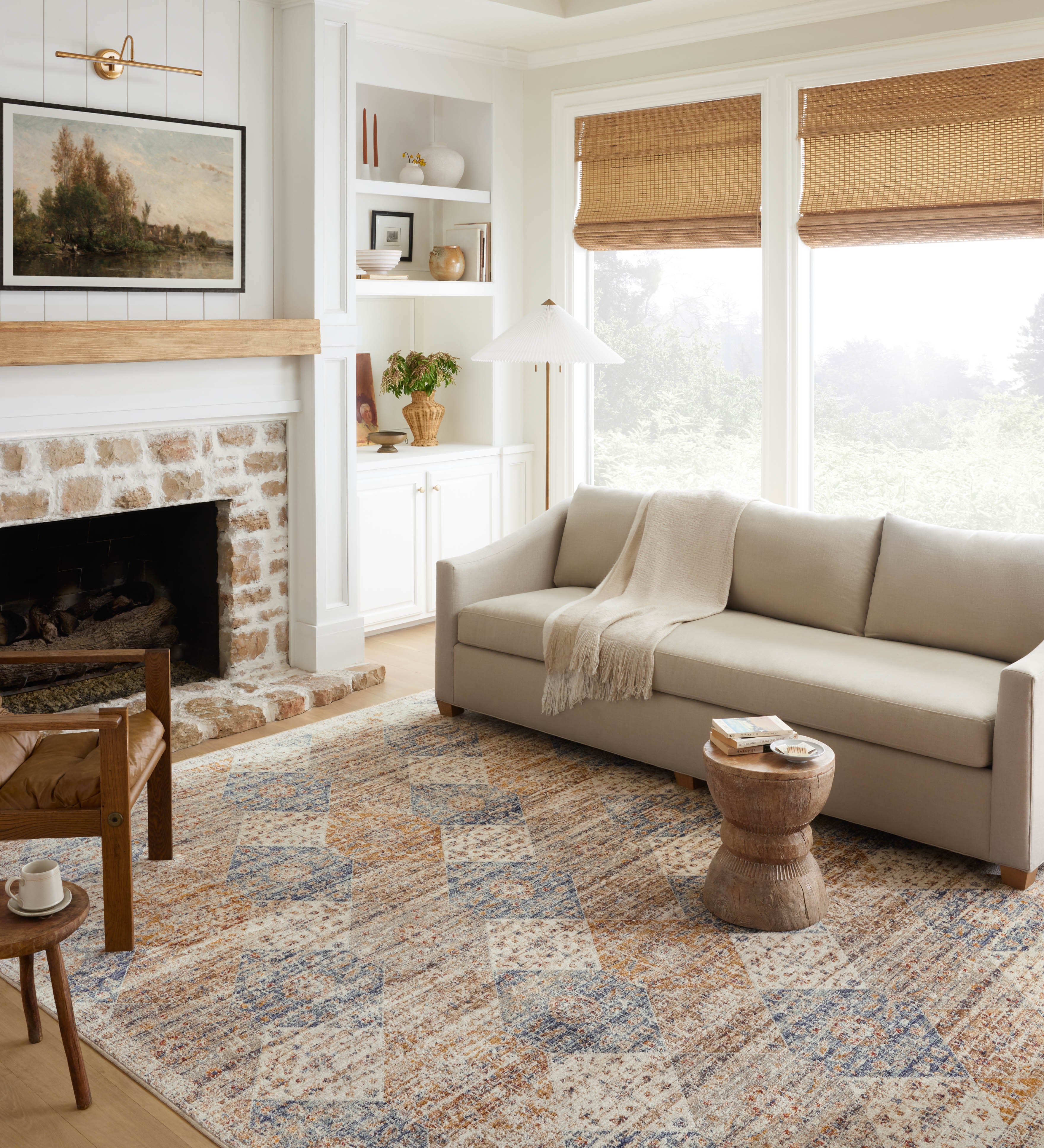 Loloi Sorrento Ivory / Multi 2-RUGS-patterned Loloi