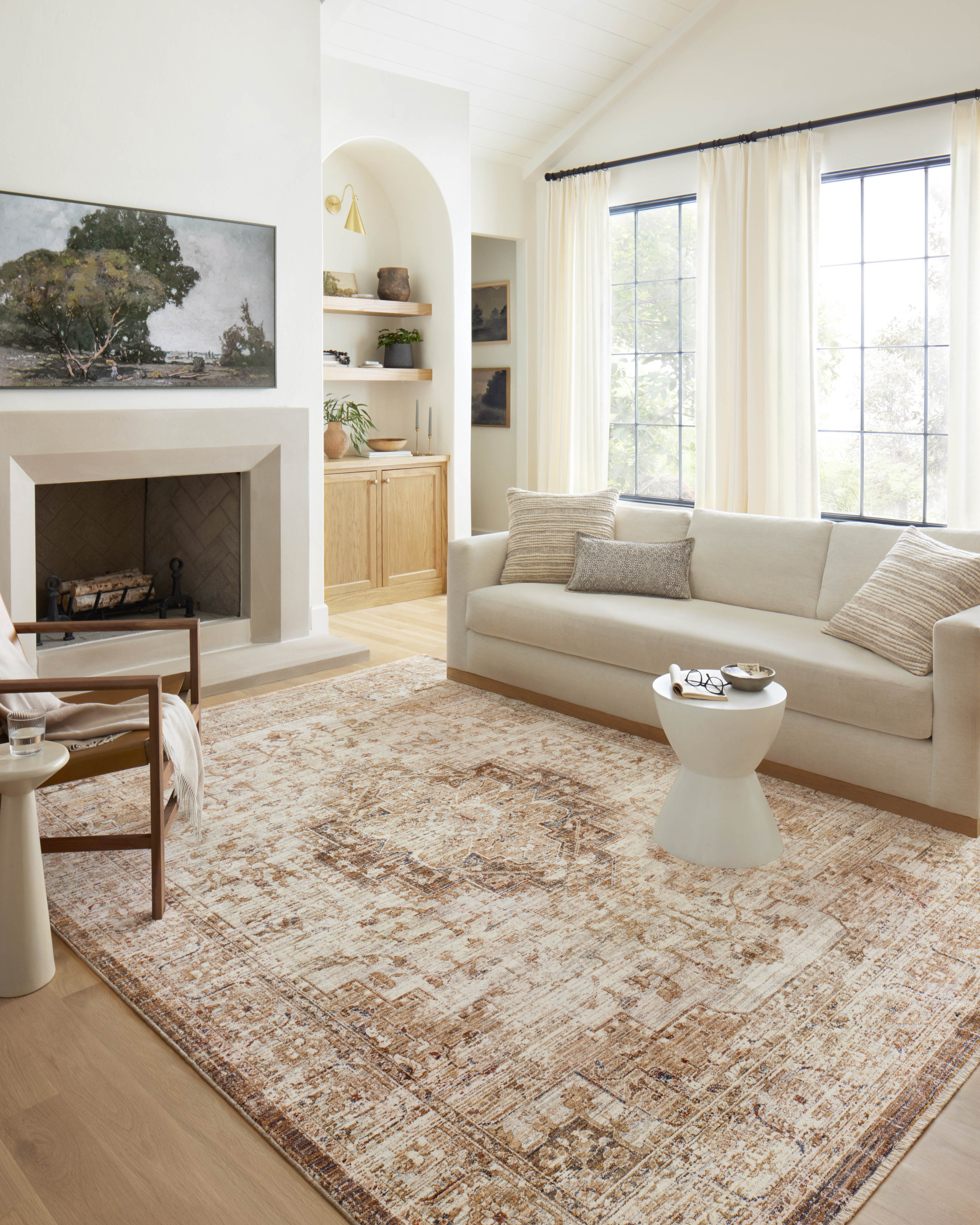 Loloi Sorrento Mocha / Multi Rug RUGS - synthetic Loloi