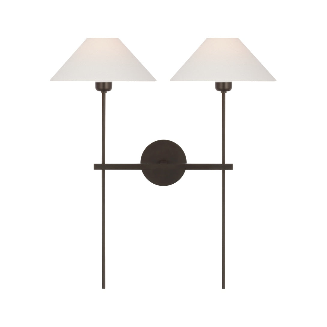 Hackney 25" Double Tail Sconce LIGHTING - sconce Visual Comfort - Signature Bronze