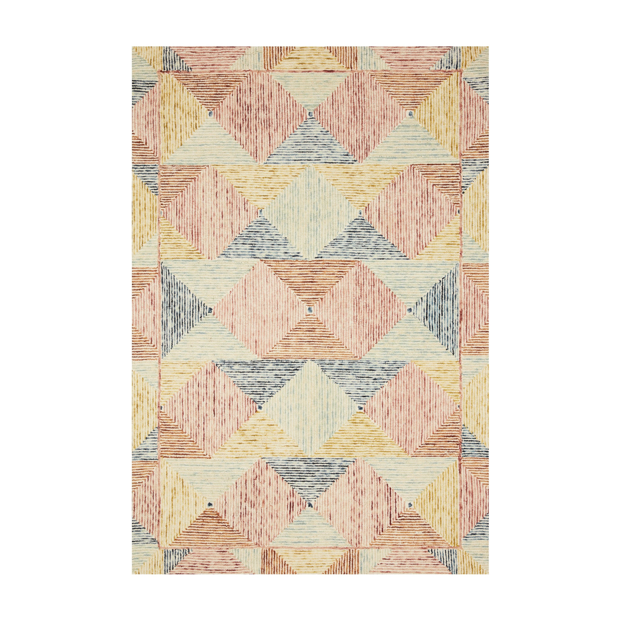 Loloi Spectrum Ivory / Multi Rug RUGS - wool Loloi 18" x 18"