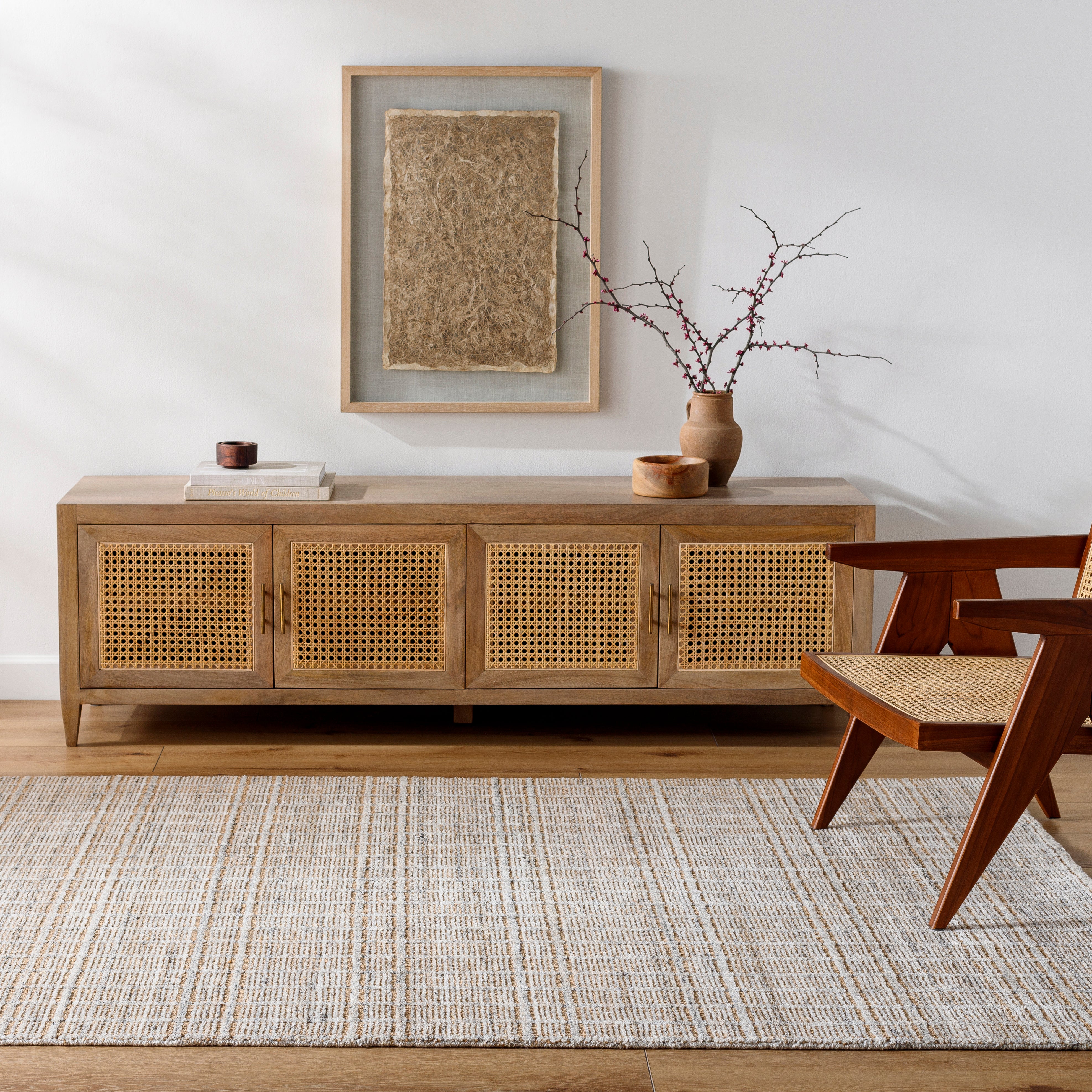 Sahan Grey Hand Loomed Rug – view 2