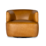 Miles Swivel Chair - Camel - Rug & Weave