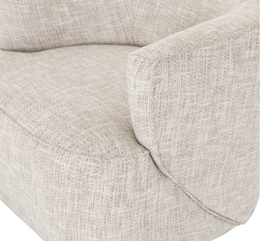 Miles Swivel Chair - Dove - Rug & Weave