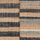 Ravel Stripe Black Handwoven Wool Rug-Rug & Weave