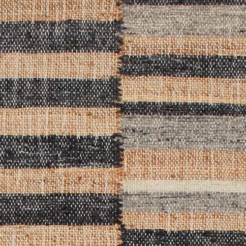 Ravel Stripe Black Handwoven Wool Rug-Rug & Weave