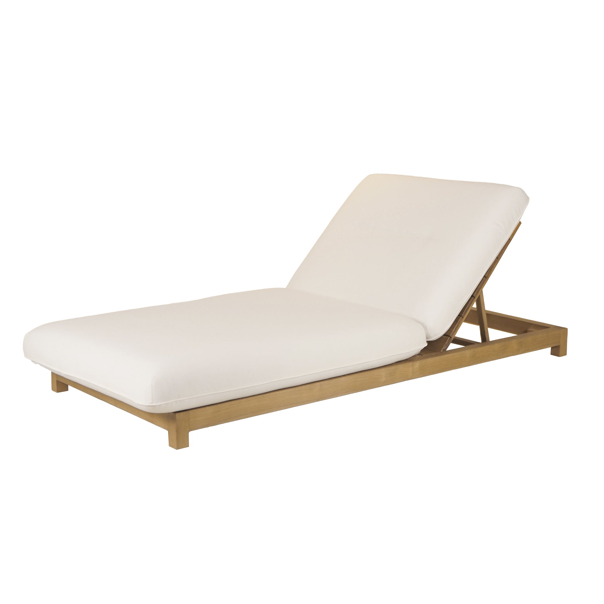 Eero Outdoor Adjustable Lounge Chair White Furniture - Outdoor Loungers Moe's Furniture