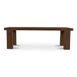Malena Outdoor Dining Bench Furniture - dining benches Moe's Furniture Brown