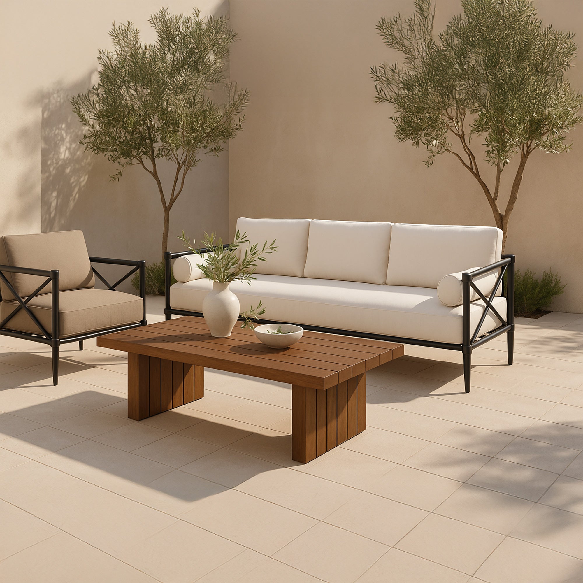 Denby Outdoor Coffee Table FURNITURE - outdoor table Moe's Furniture