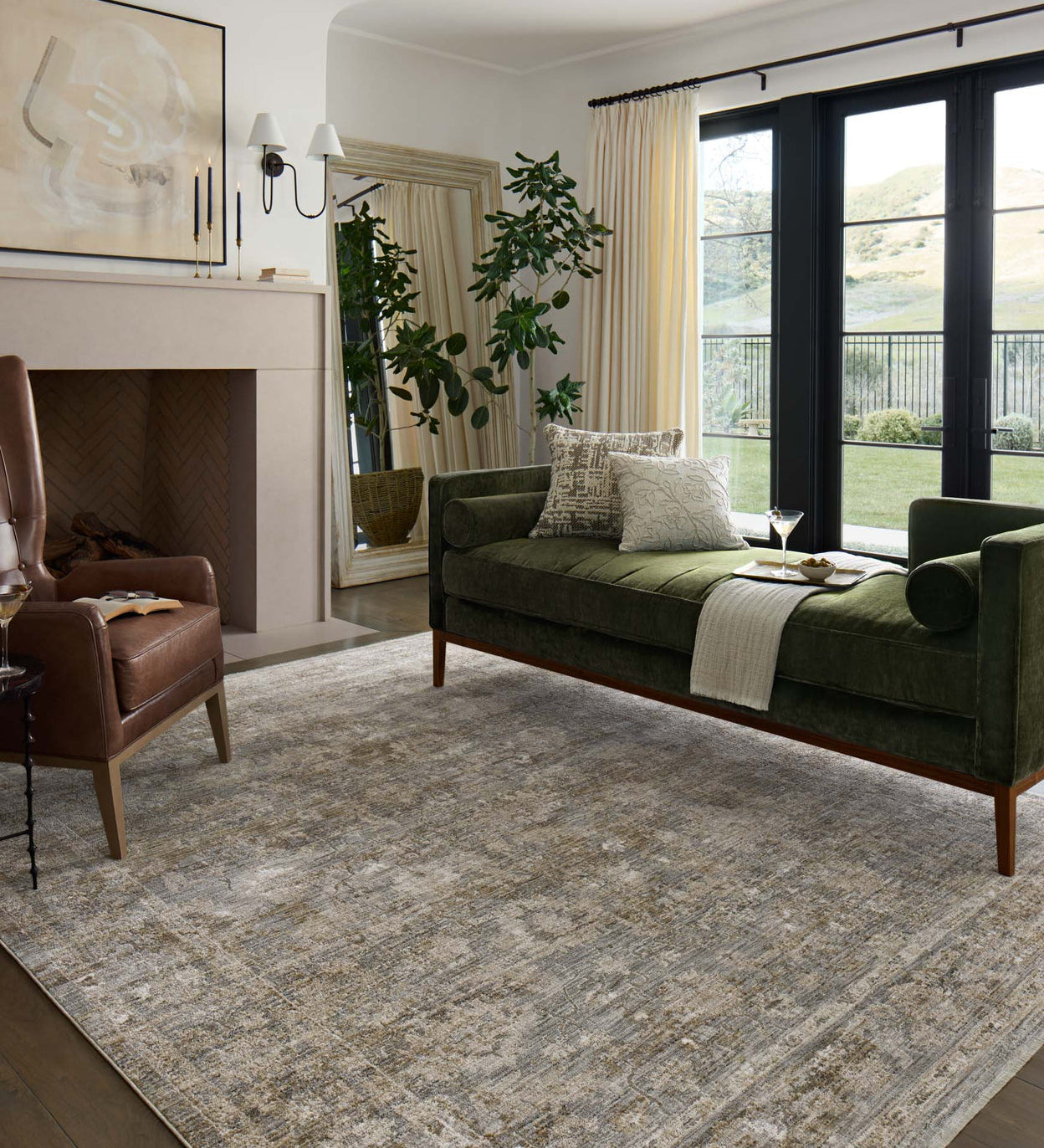 IN STORE - Loloi Tabitha Slate / Natural Rug IN STORE - Rugs Loloi