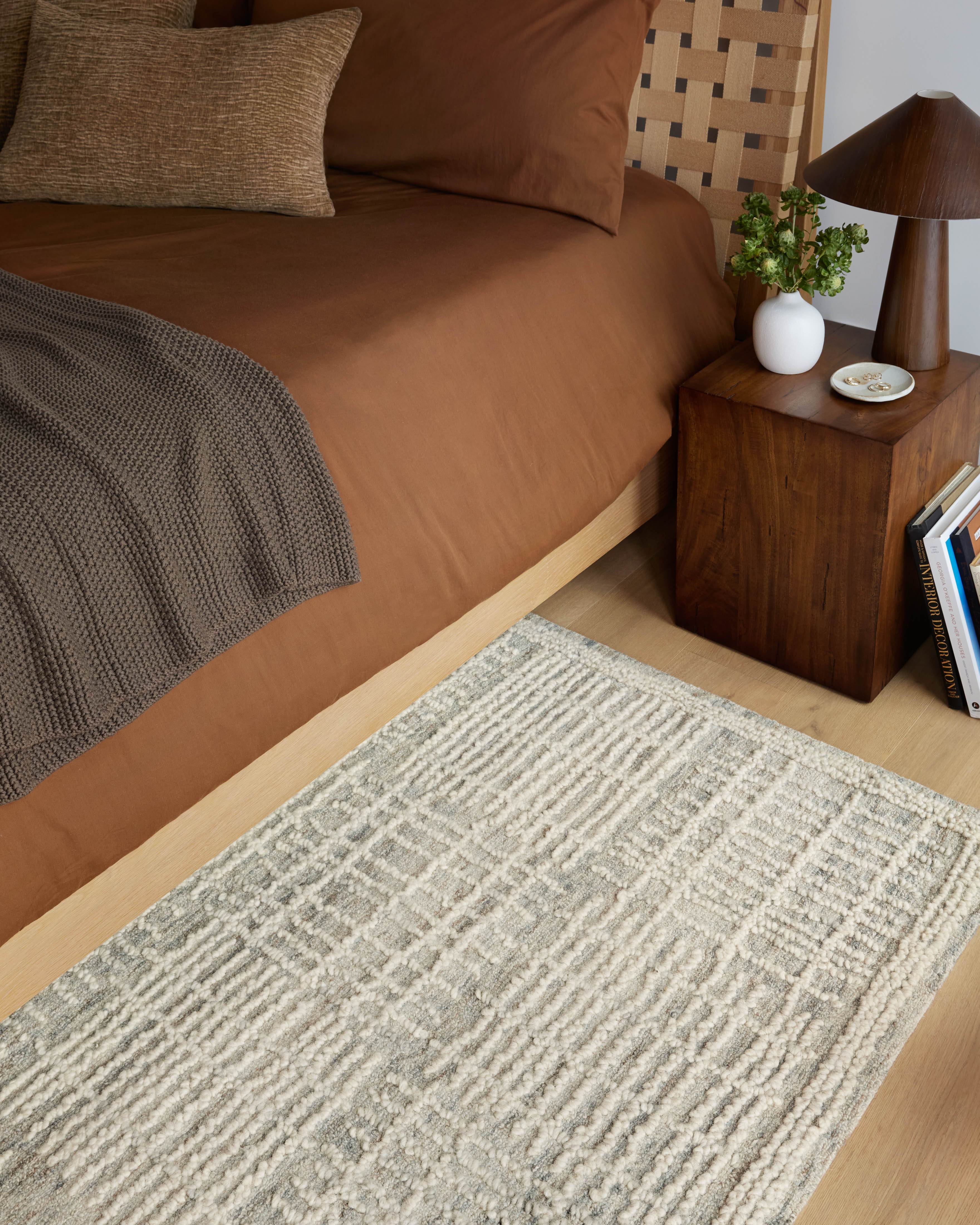 Loloi Tallulah Mist / Ivory Runner Rug RUGS - wool Loloi