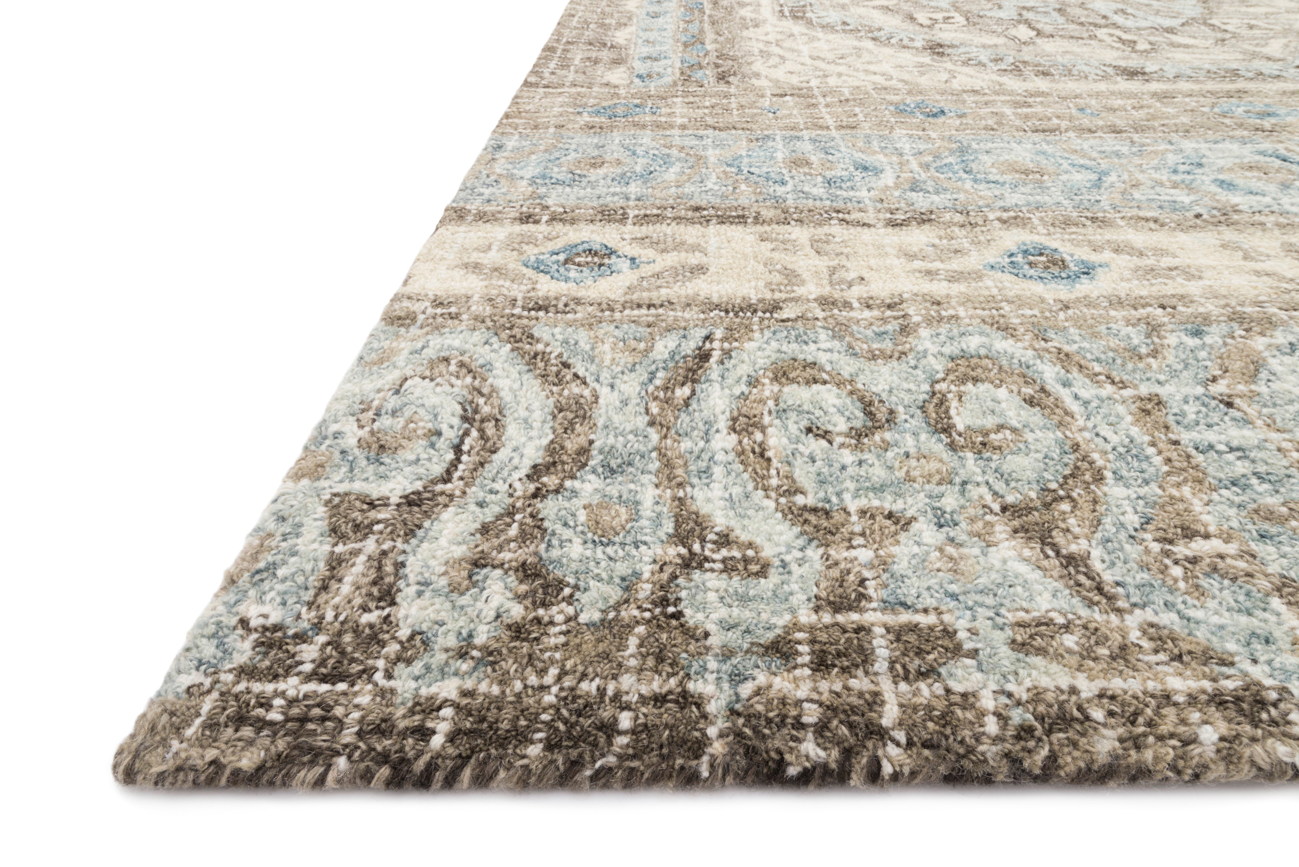 Loloi Tatum Stone / Blue Rug RUGS - wool Loloi