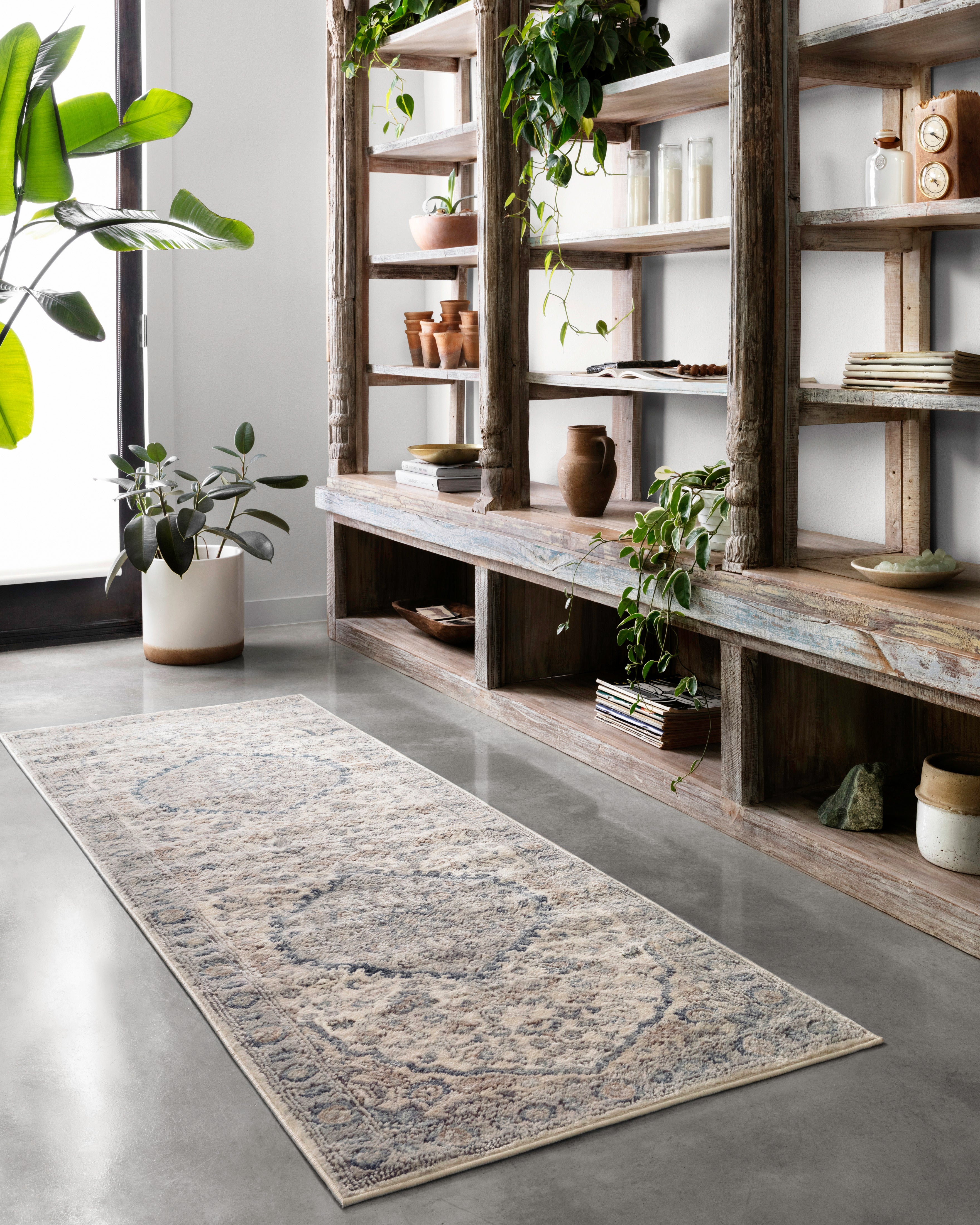 Loloi Teagan Natural / Lt. Grey Rug RUGS - patterned Loloi