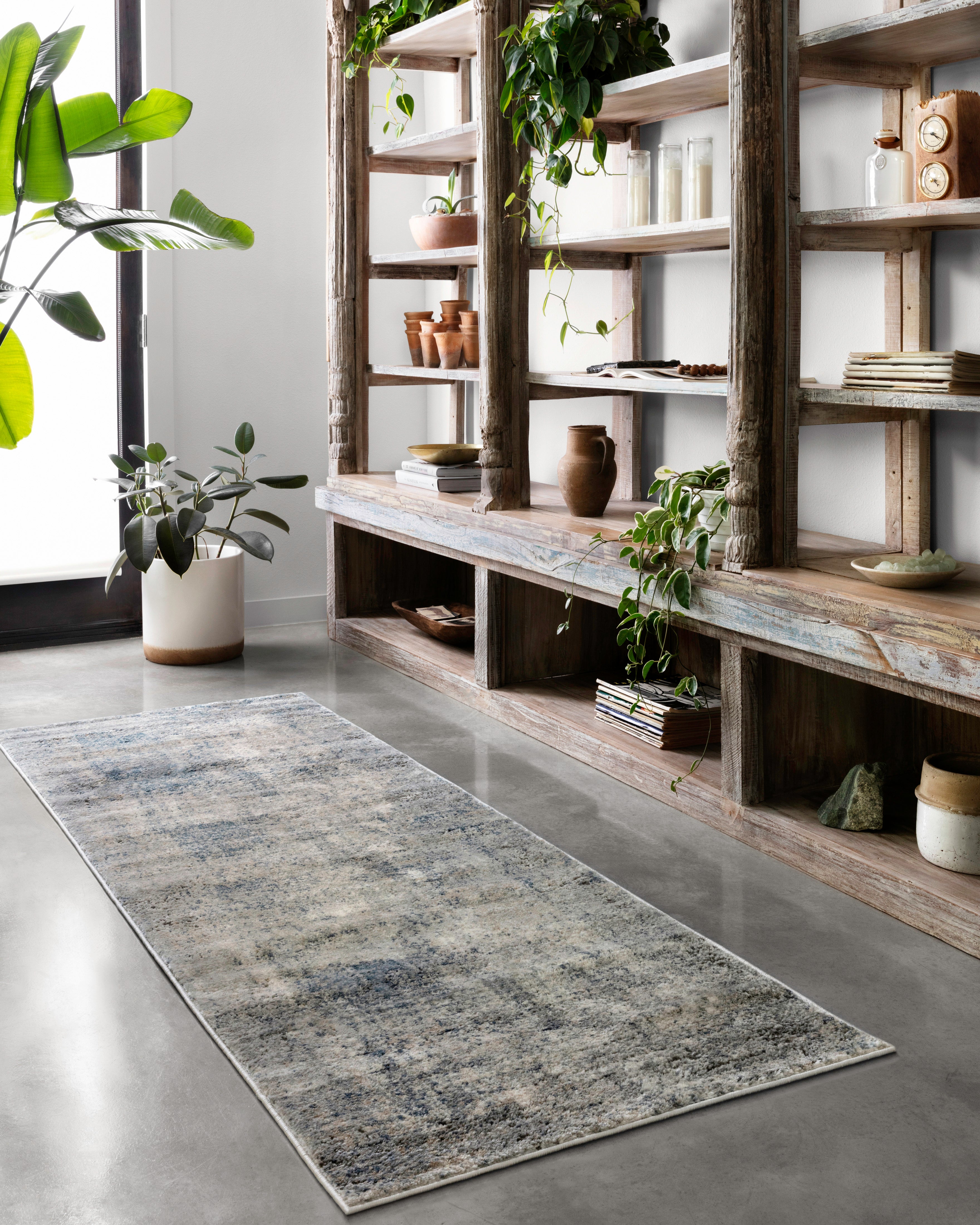 Loloi Teagan Denim / Slate Rug RUGS - synthetic Loloi