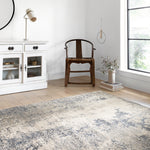 Loloi Teagan Natural / Denim Rug RUGS - synthetic Loloi