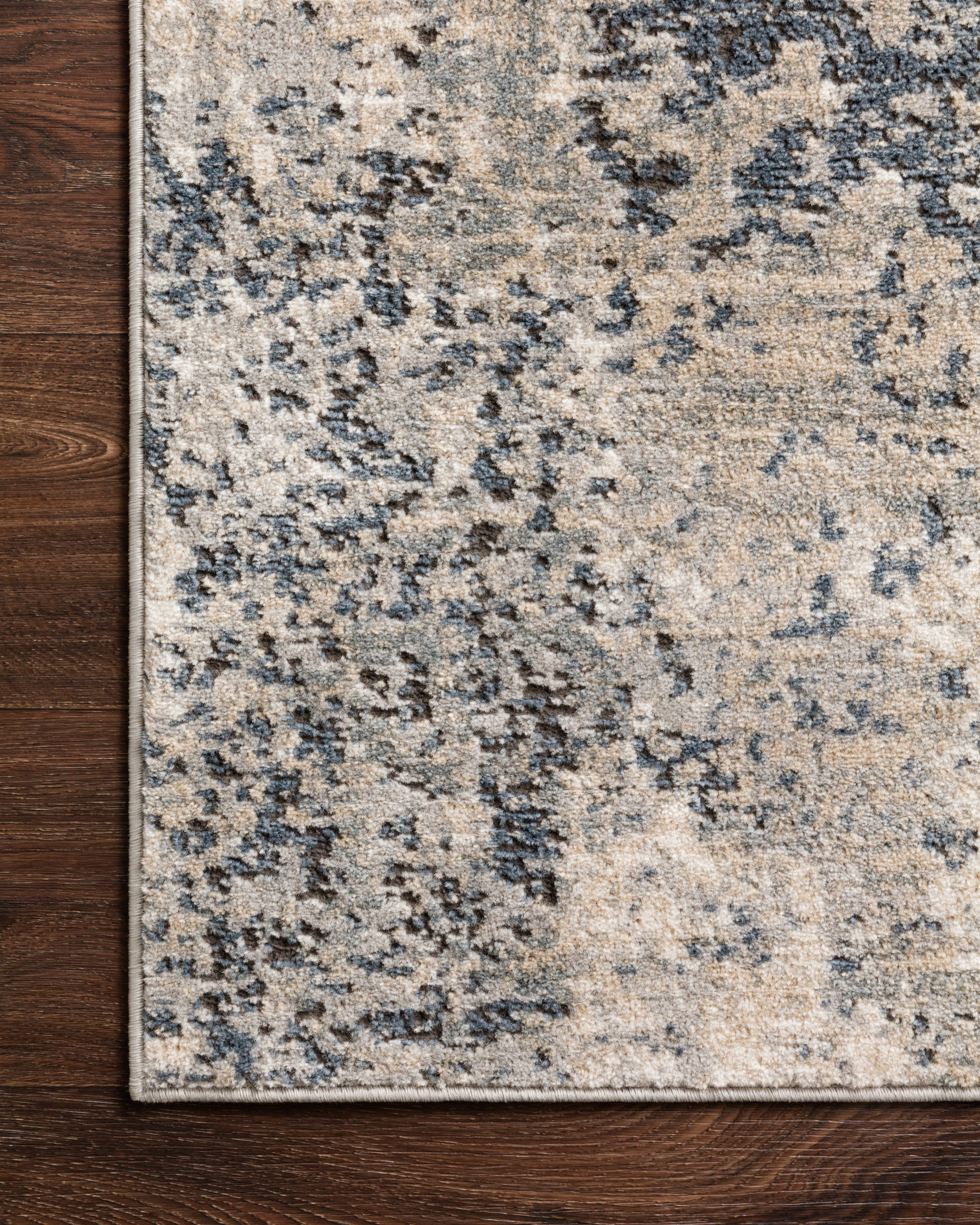 Loloi Teagan Natural / Denim Rug RUGS - synthetic Loloi