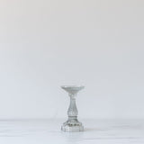 Pressed Glass Pillar Candle Holder - Rug & Weave