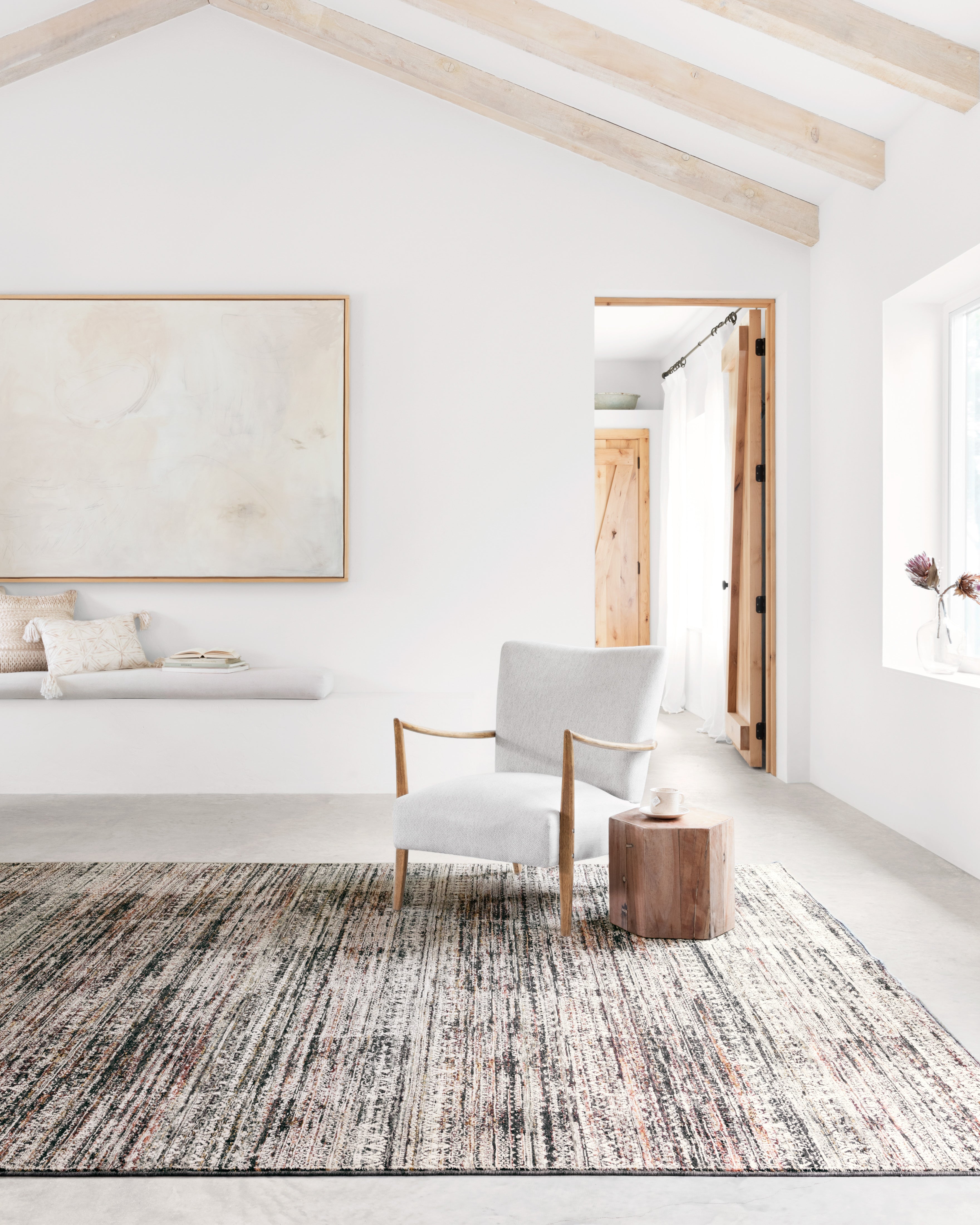 Loloi Theia Grey / Multi Rug RUGS - synthetic Loloi