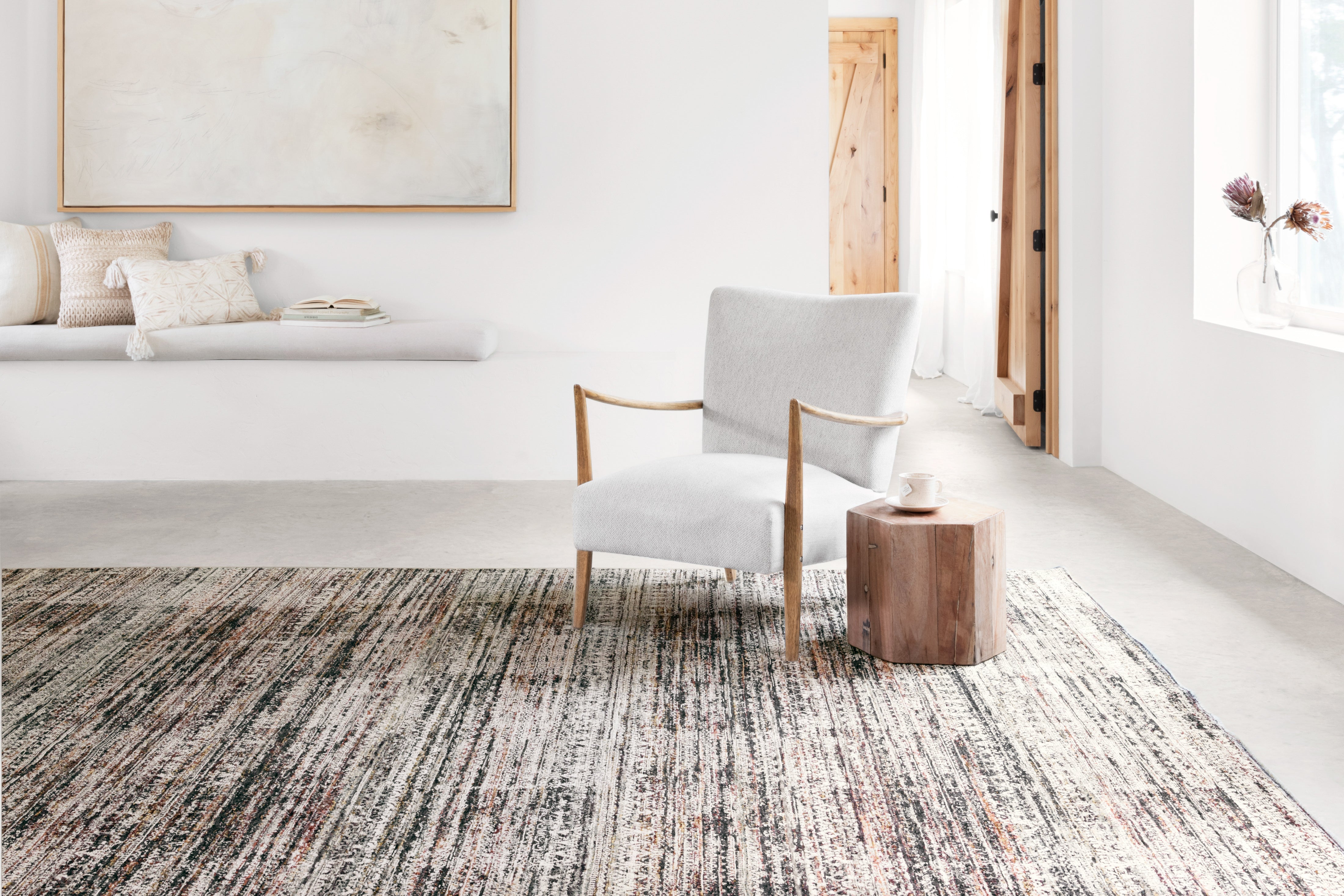 Loloi Theia Grey / Multi Rug RUGS - synthetic Loloi