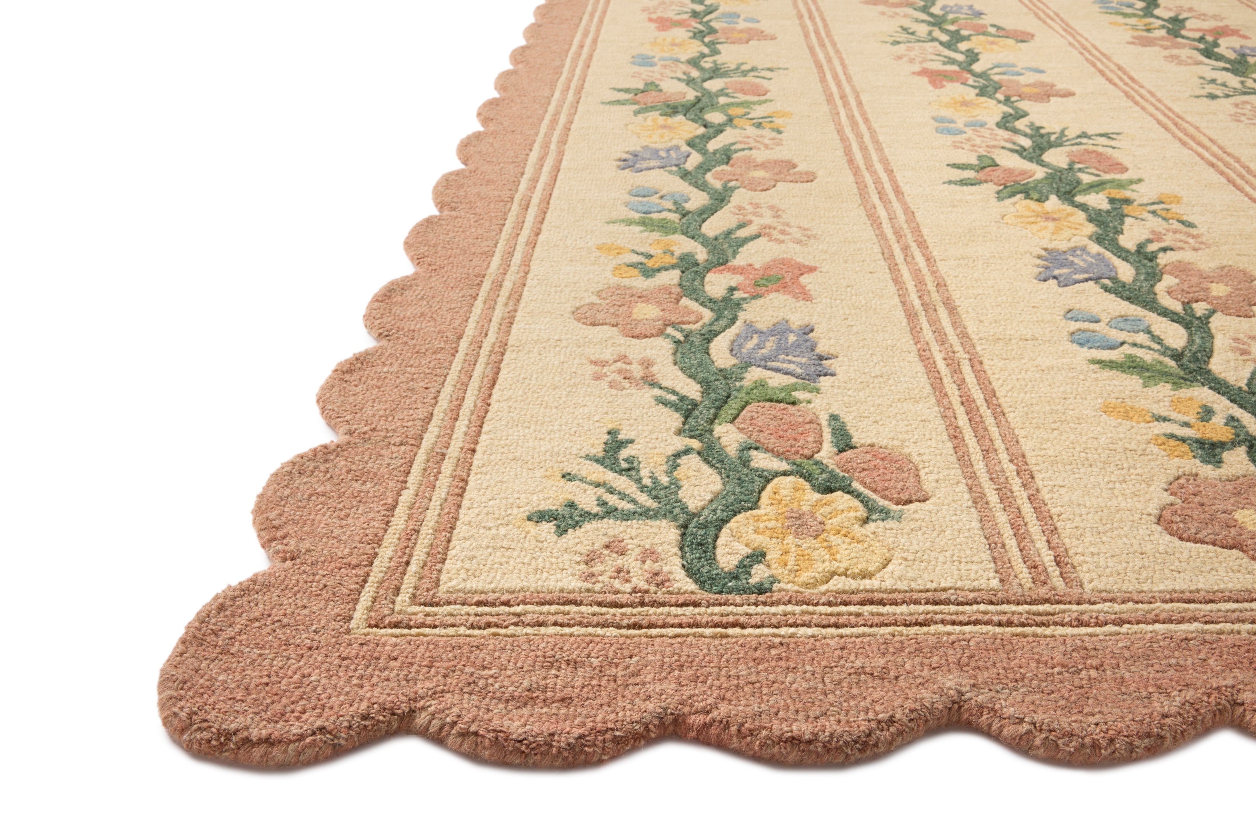 Rifle Paper Co. x Loloi Thistle Blush / Multi Rug RUGS - wool Loloi