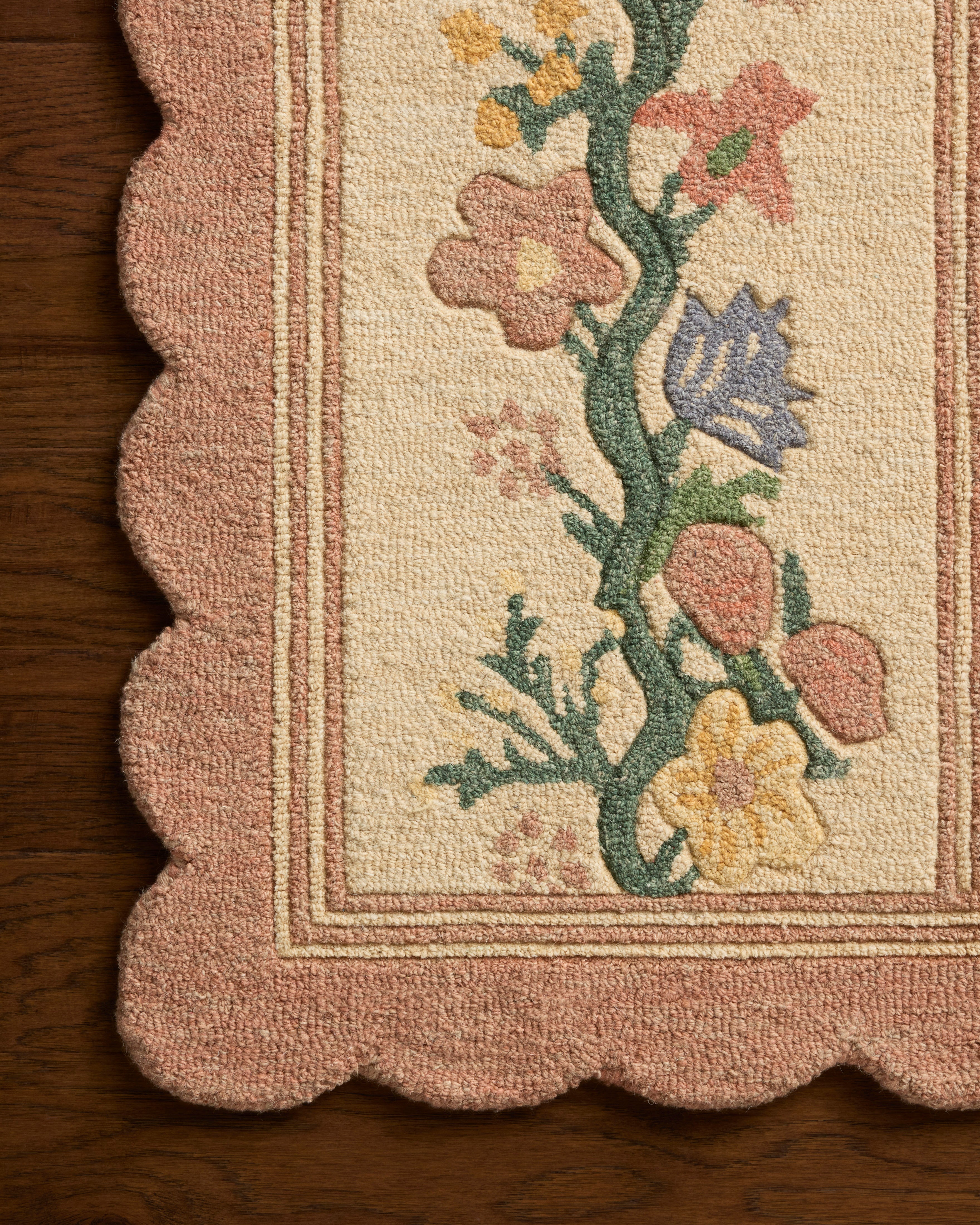 Rifle Paper Co. x Loloi Thistle Blush / Multi Rug RUGS - wool Loloi