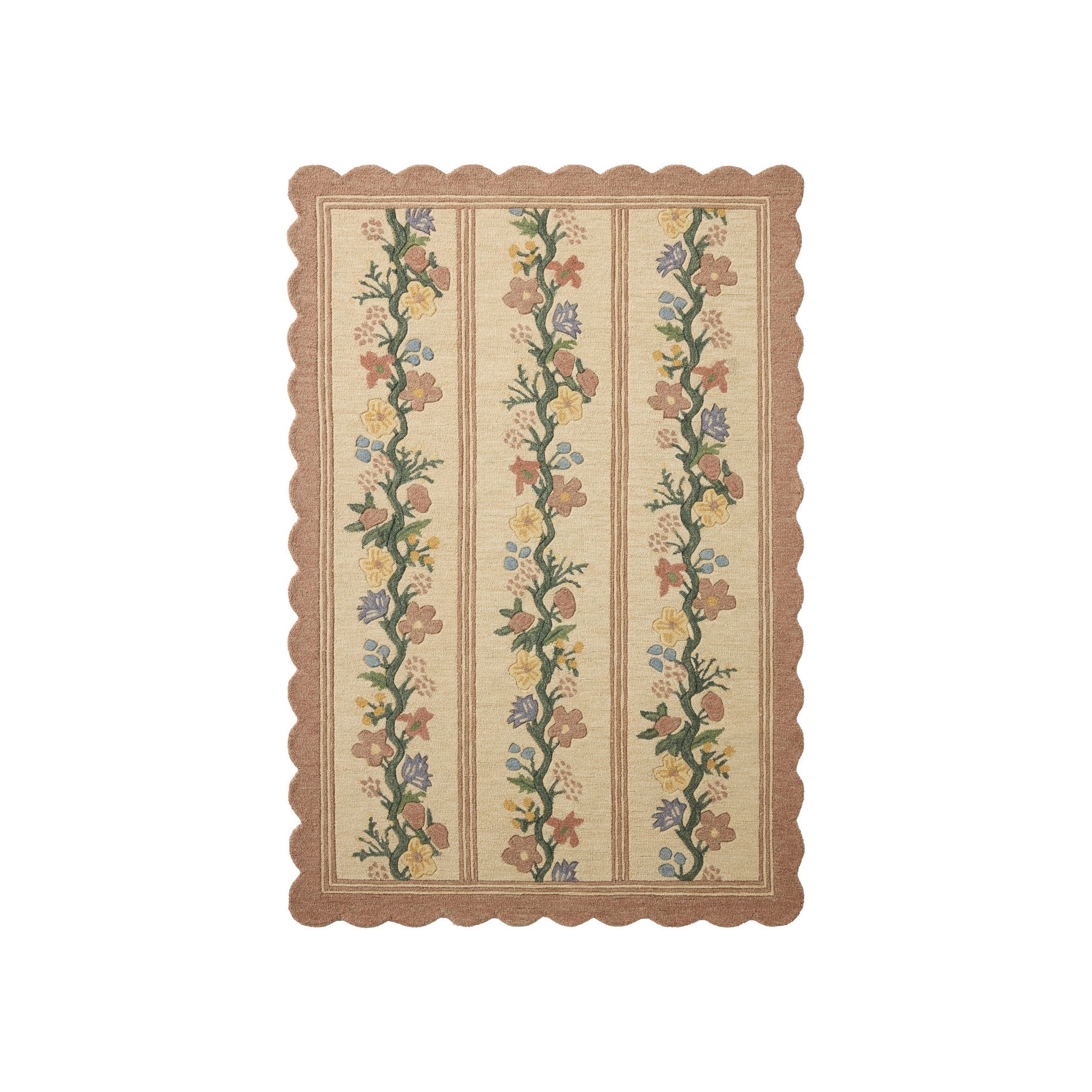 Rifle Paper Co. x Loloi Thistle Blush / Multi Rug RUGS - wool Loloi 18" x 18"
