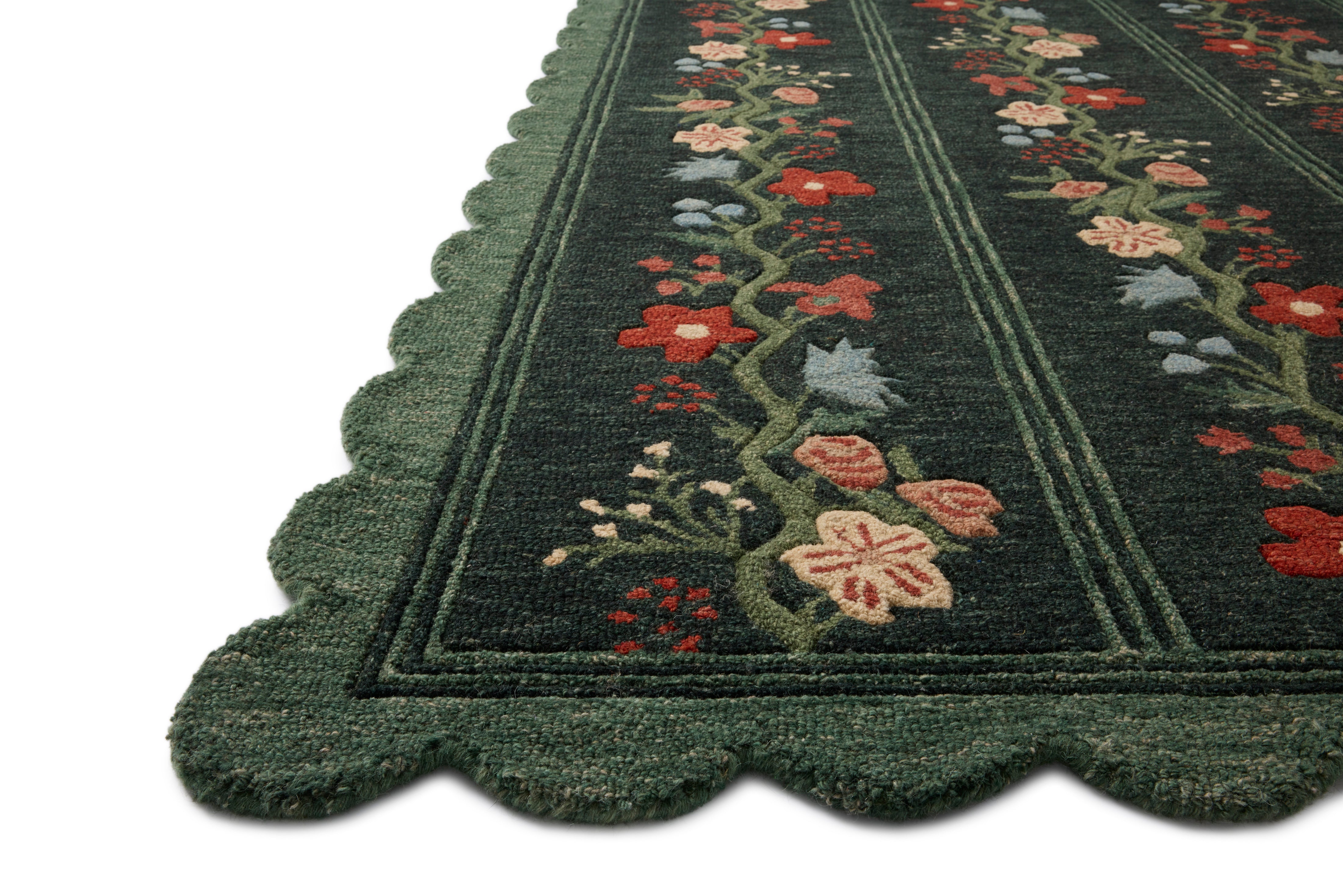 Rifle Paper Co. x Loloi Thistle Forest / Multi Rug RUGS - wool Loloi 18" x 18"
