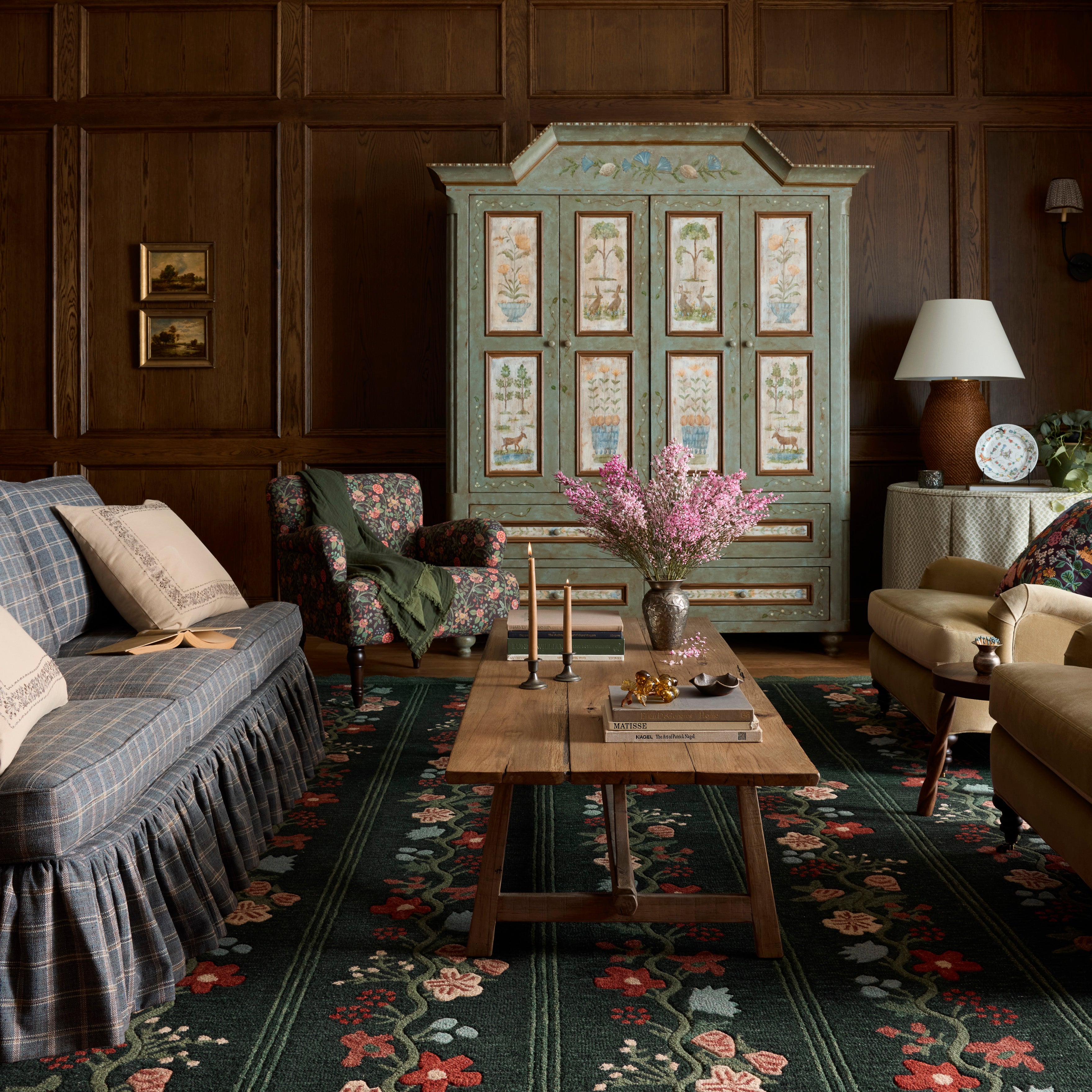 Rifle Paper Co. x Loloi Thistle Forest / Multi Rug RUGS - wool Loloi