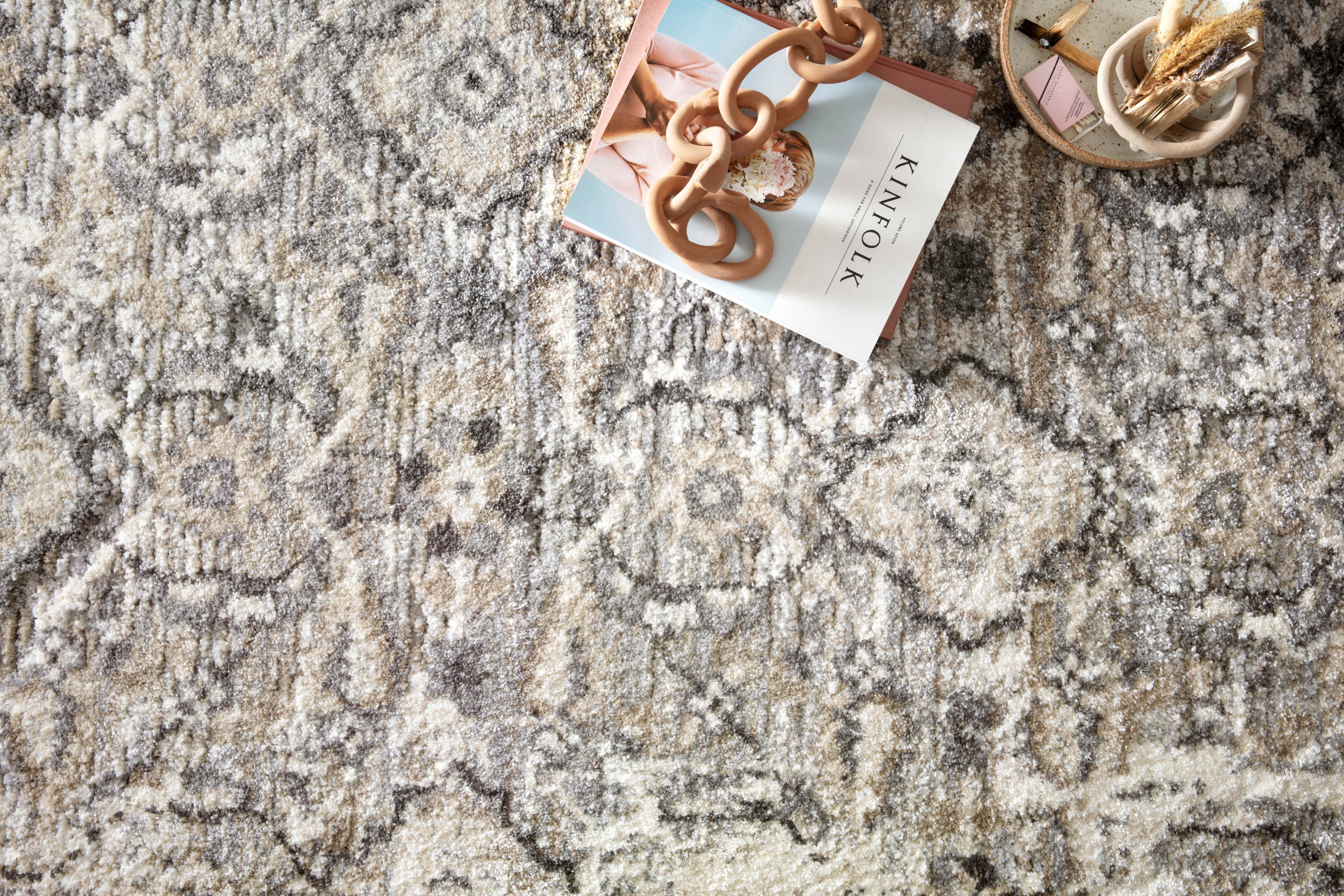 Loloi Theory Natural / Grey Rug RUGS - synthetic Loloi