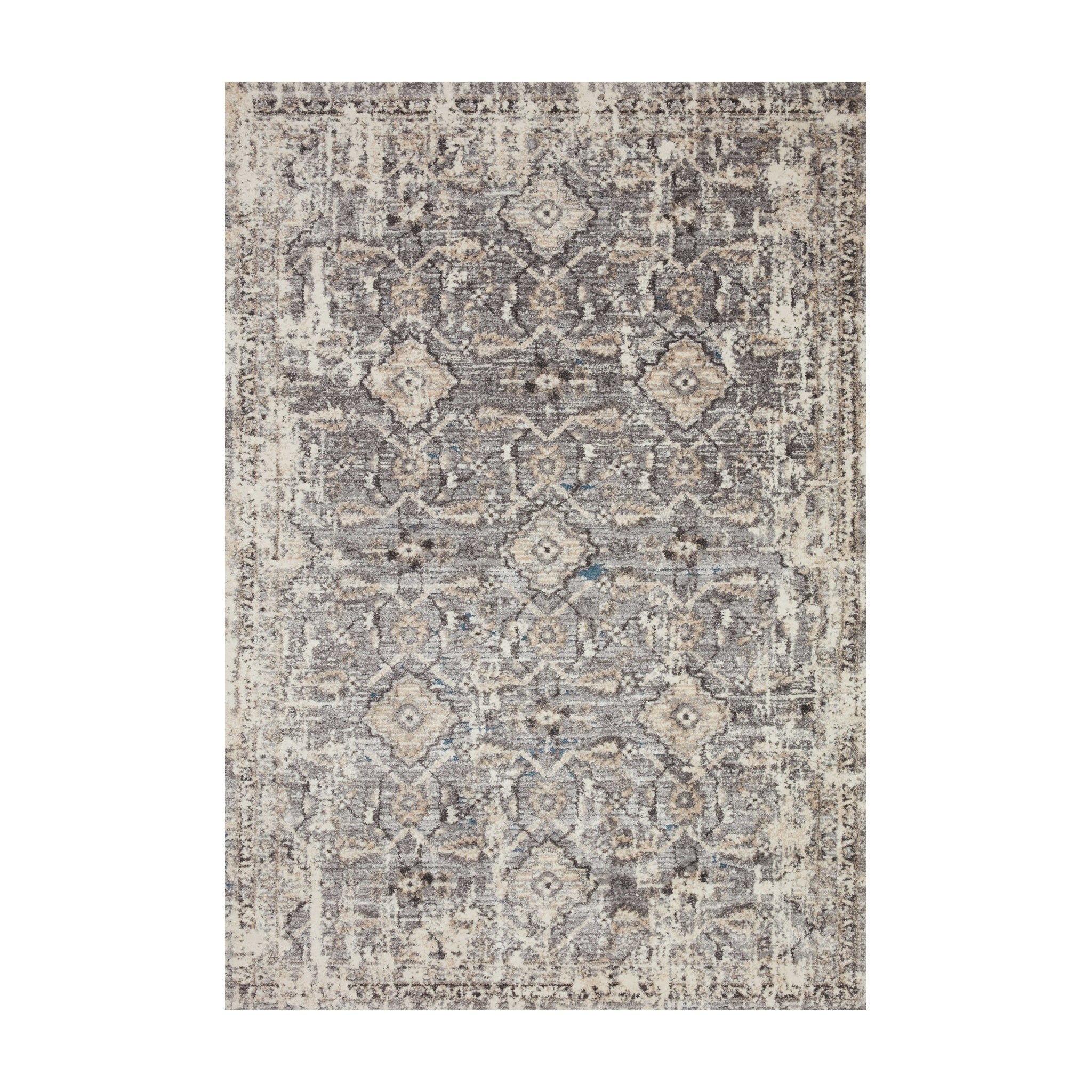 Loloi Theory Natural / Grey Rug RUGS - synthetic Loloi 18" x 18"