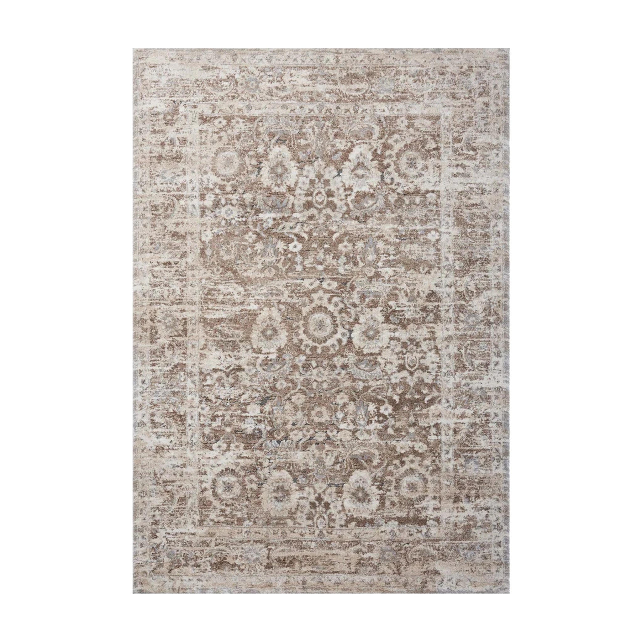 Loloi Theory Mocha / Natural Rug RUGS - synthetic Loloi 18" x 18"
