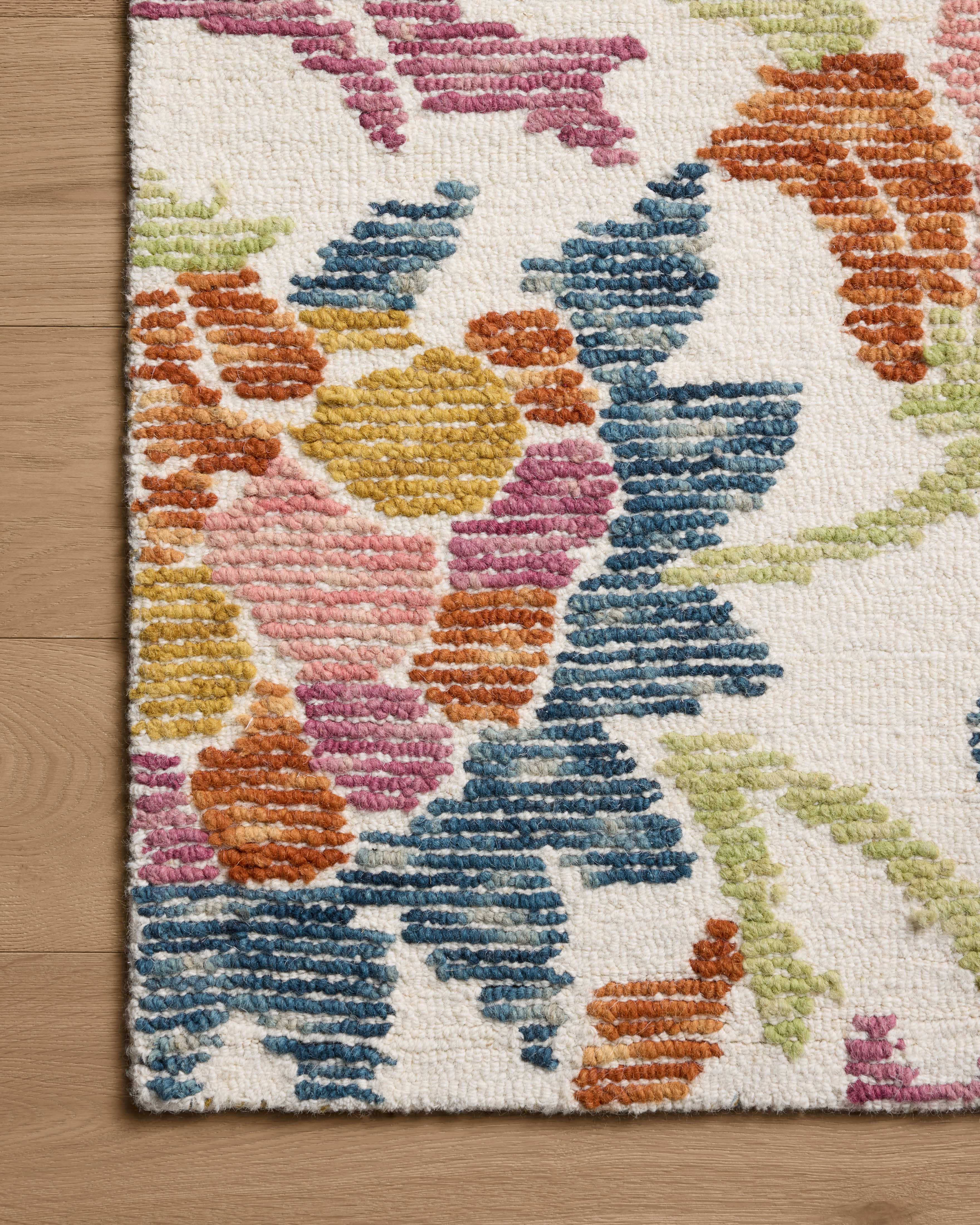 Loloi Tilly Ivory / Multi Rug RUGS - wool Loloi 18" x 18" sample
