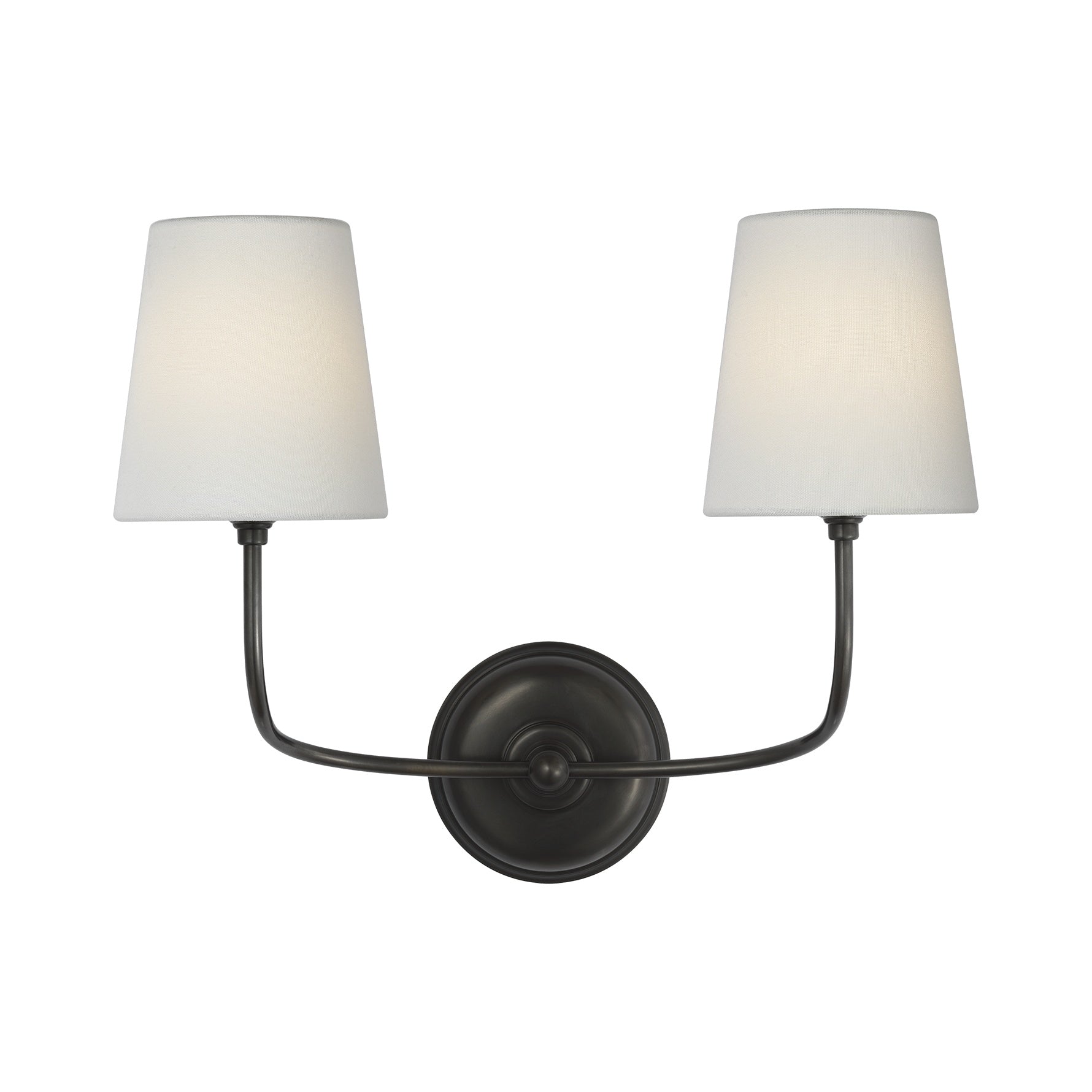 Vendome 16" Cordless Double Sconce LIGHTING - sconce Visual Comfort Bronze