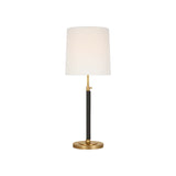 Bryant Large Wrapped Table Lamp LIGHTING - table lamp Visual Comfort - Signature Hand-Rubbed Antique Brass and Chocolate Leather