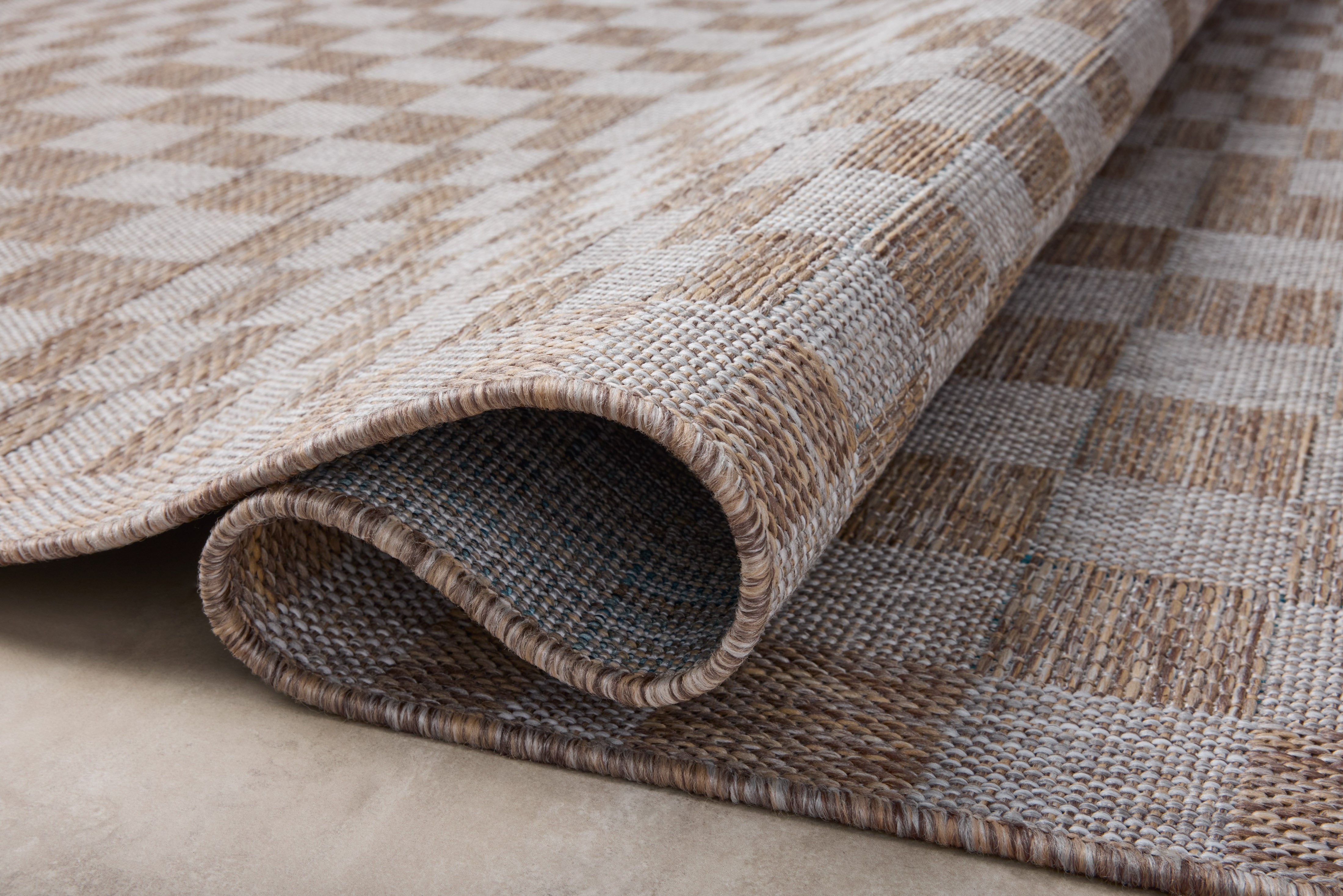 Amber Lewis x Loloi Topanga Natural / Dove Rug 5-Rugs - indoor/outdoor Loloi