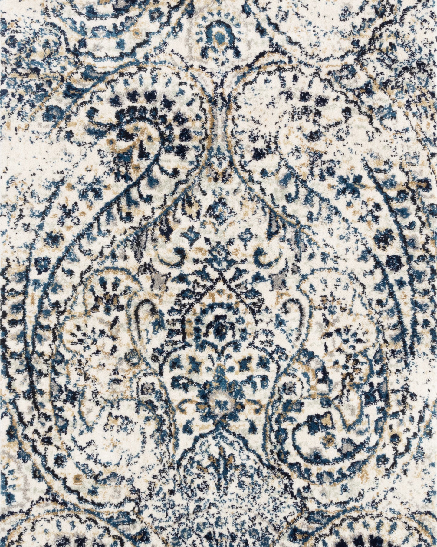 Loloi Torrance Ivory / Indigo Rug RUGS - synthetic Loloi