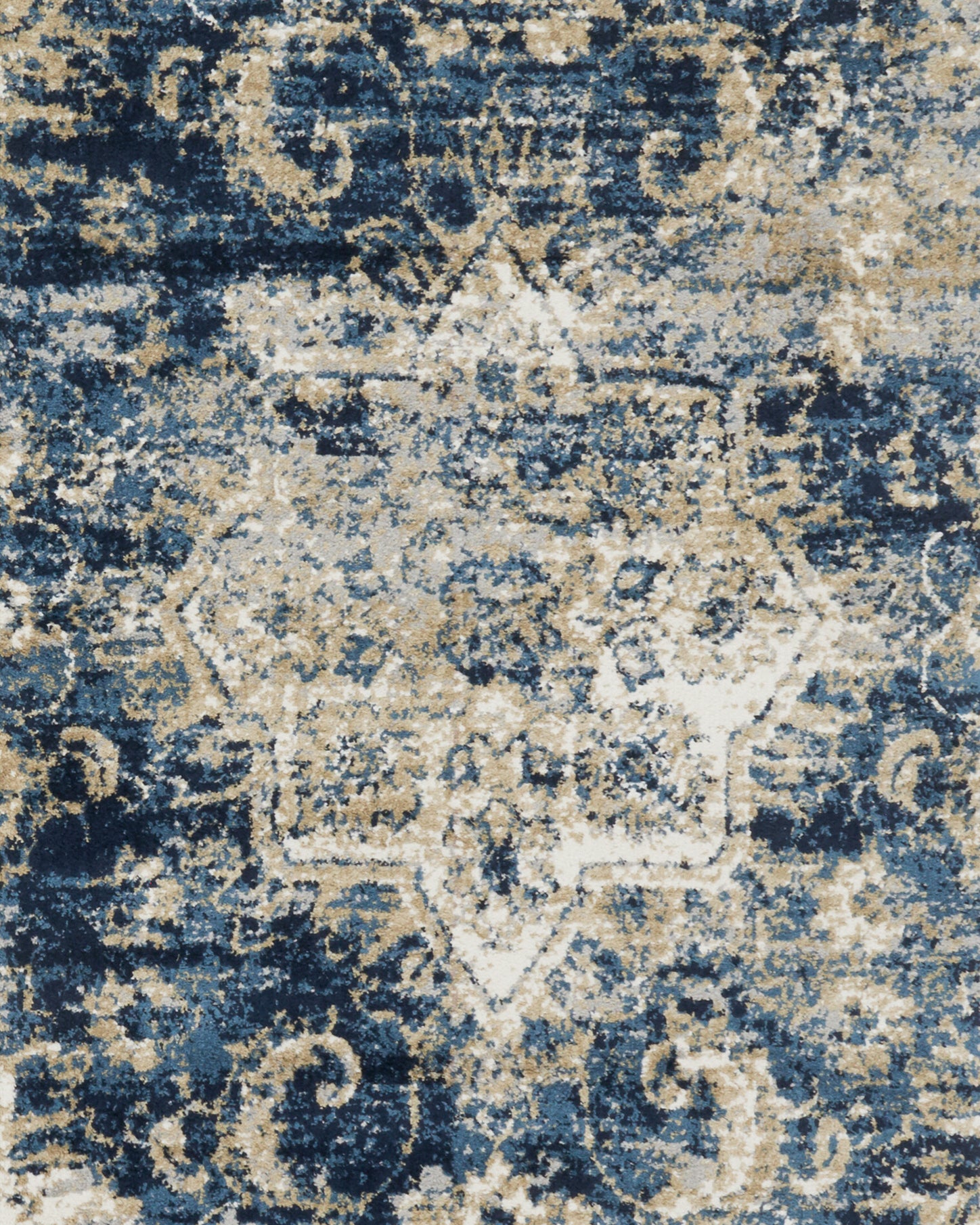 Loloi Torrance Navy / Ivory Rug RUGS - synthetic Loloi