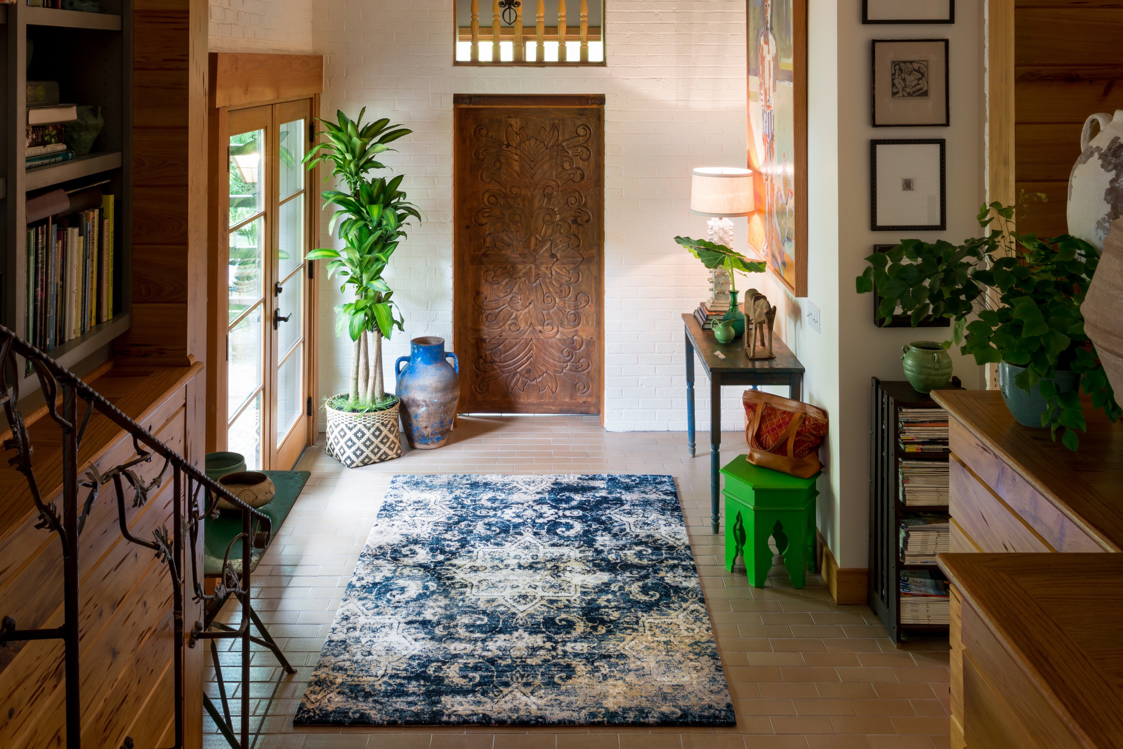 Loloi Torrance Navy / Ivory Rug RUGS - synthetic Loloi