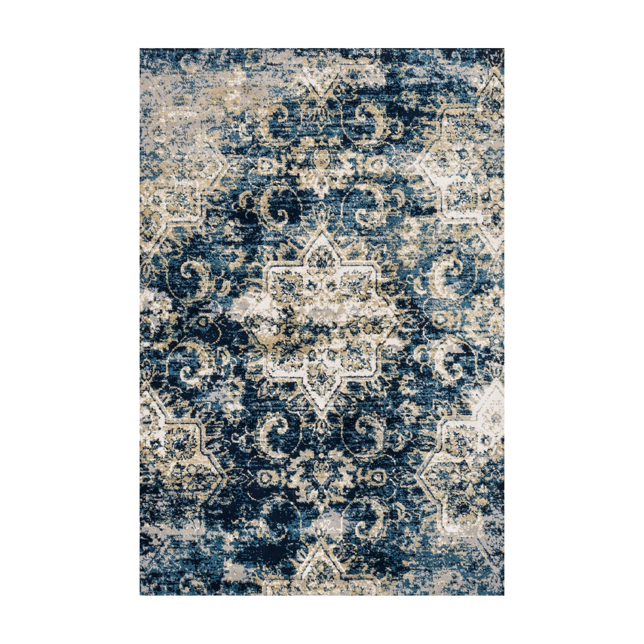 Loloi Torrance Navy / Ivory Rug RUGS - synthetic Loloi 3'9" x 5'9"