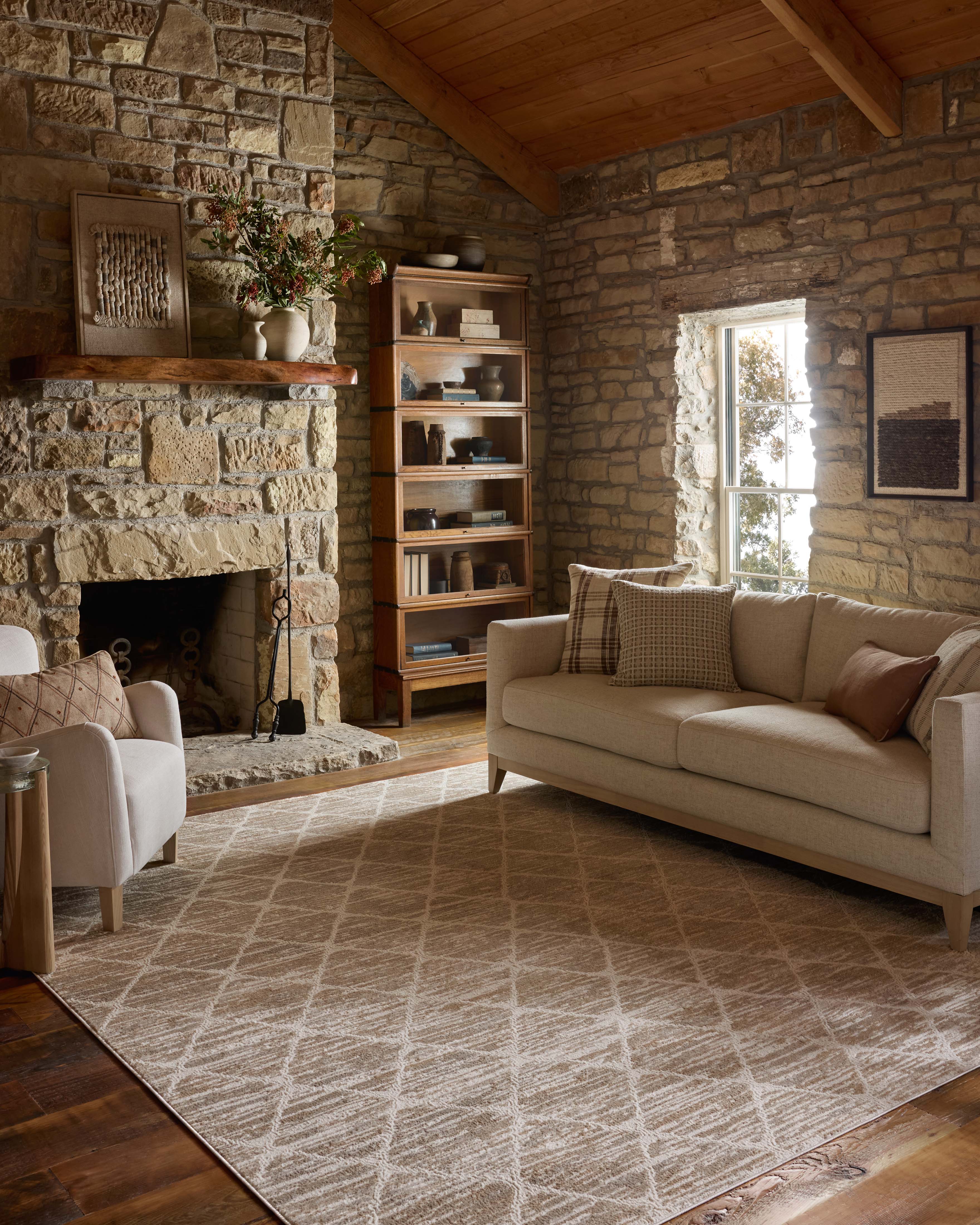 Loloi Townes Pebble / Beige Rug RUGS - synthetic Loloi