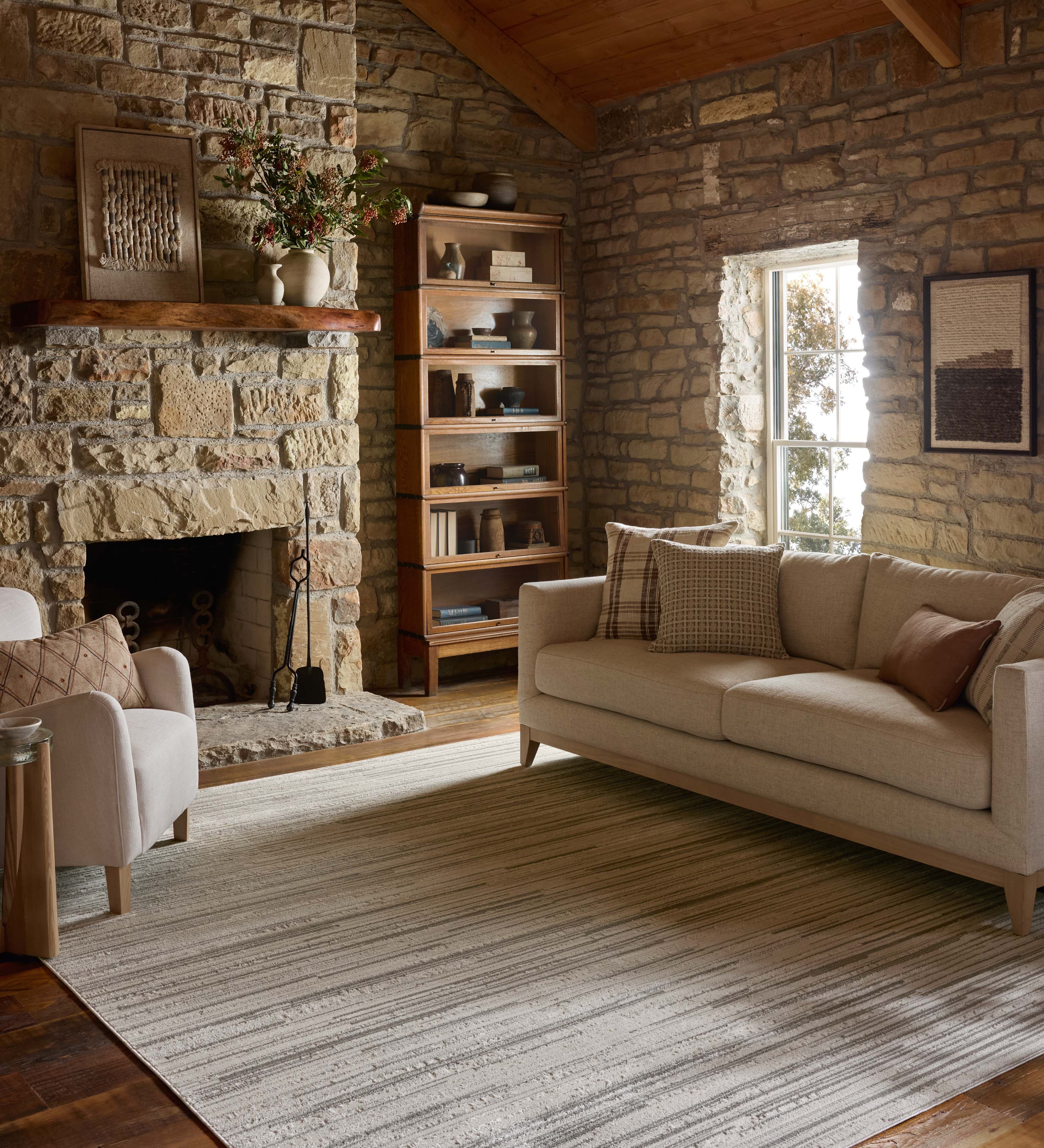 Loloi Townes Beige / Grey Rug RUGS - synthetic Loloi