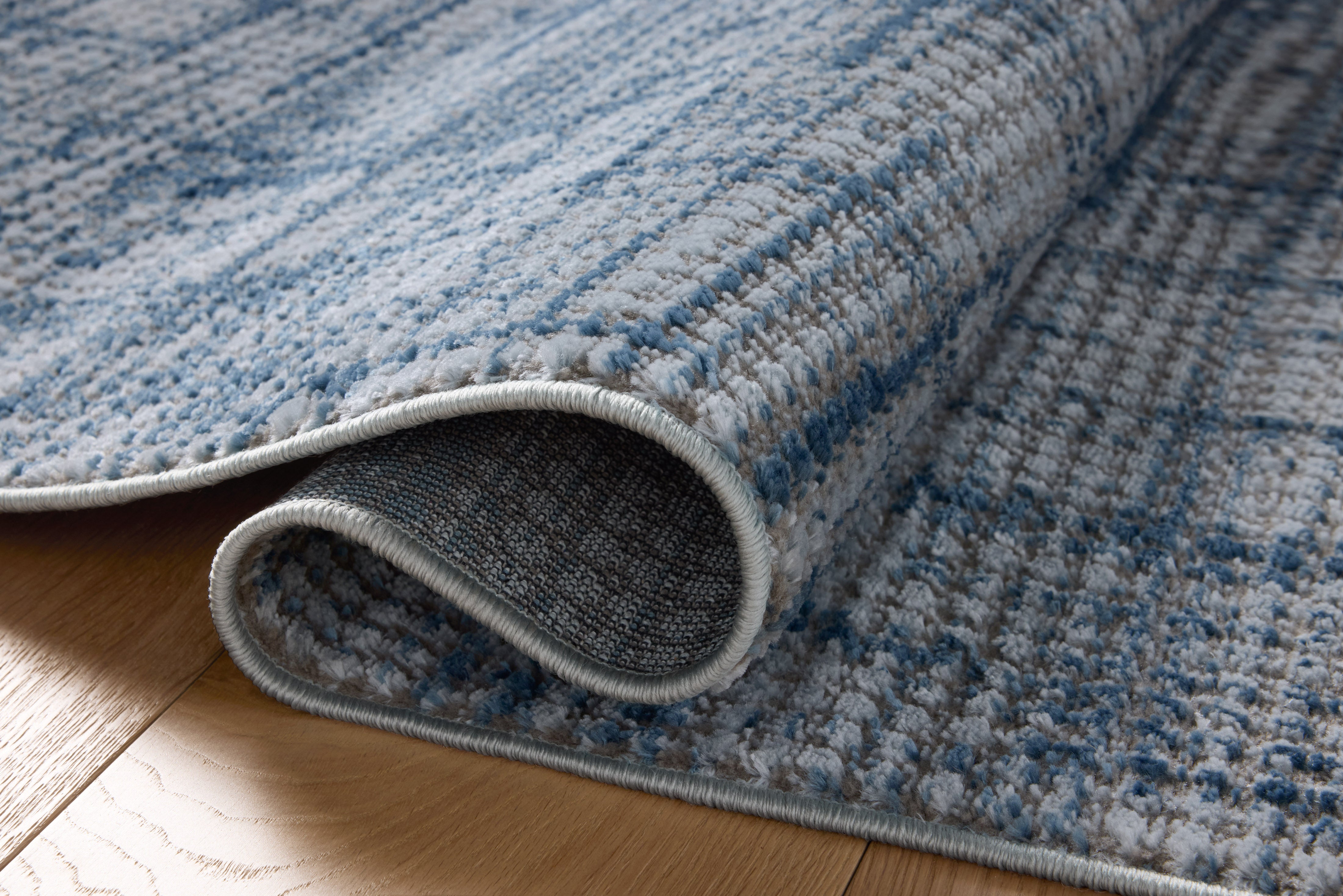 Loloi Townes Grey / Denim Rug RUGS - synthetic Loloi