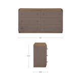 Simone 6 Drawer Dresser FURNITURE - dresser Moe's Furniture