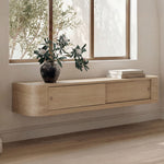 Round Off Floating Console Table FURNITURE - console table Moe's Furniture