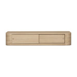 Round Off Floating Console Table FURNITURE - console table Moe's Furniture Natural