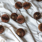 Recycled Paper Honeycomb Garland CHRISTMAS 2023 Creative Co-op (DYA)